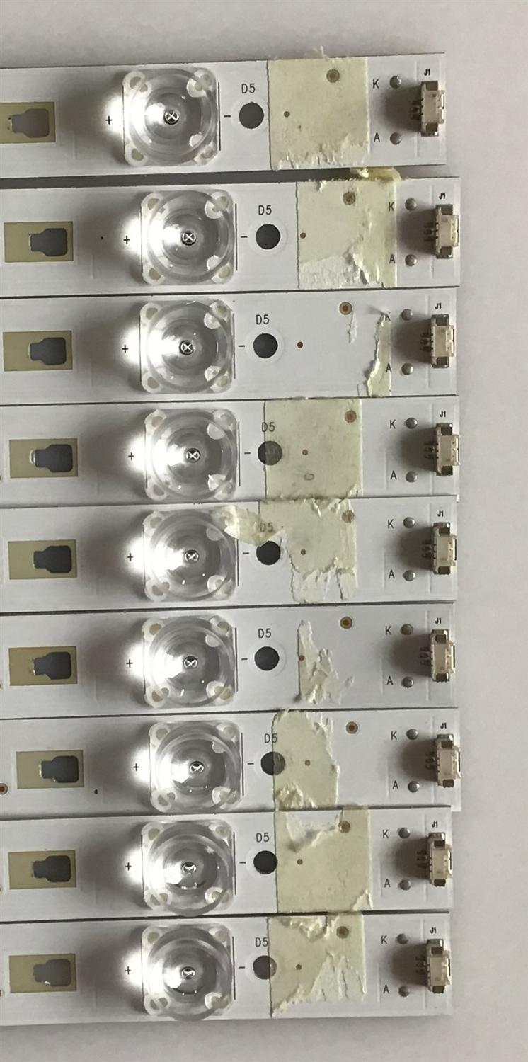 KIT DE LED'S PARA TV JVC (9 PIEZAS) / 30349005201 / LED49D05-ZC23AG-01 / PANEL LSC490FN02-W / MODELOS LT-49MA770 / LT-49MA877 - Imagen 2