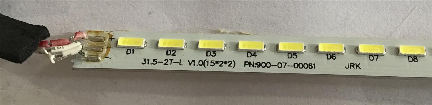KIT DE LED´S PARA TV W BOX (2 PIEZAS) / 31.5-2T-L  V1.0 / 900-07-00061 / 900-07-00062 / PANEL T320HVN05.6 / MODELO 0E-32LEDMON - Imagen 2