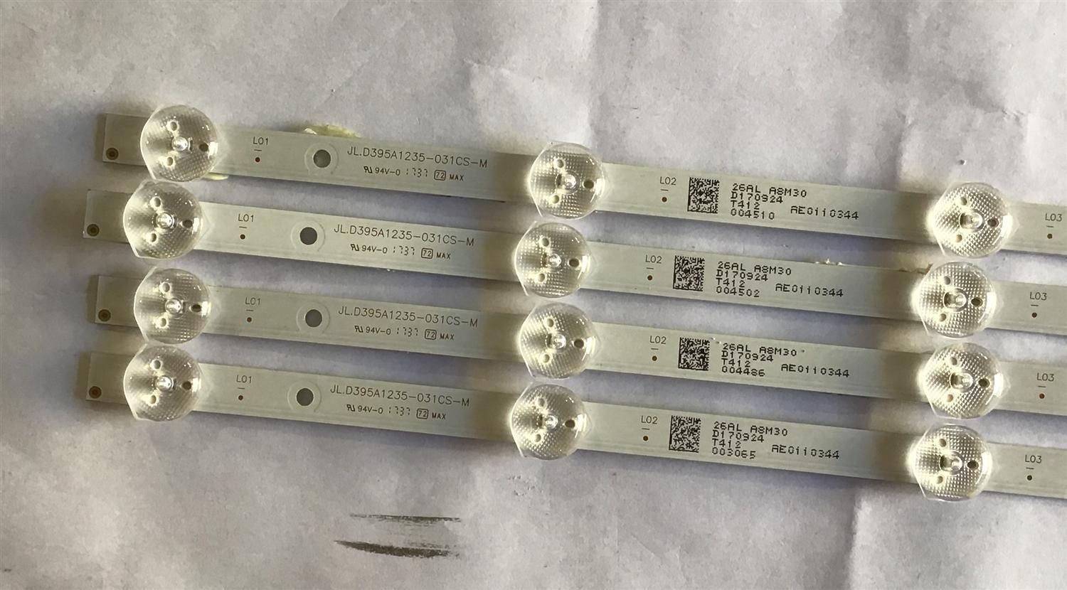 KIT DE LED´S PARA TV RCA (4 PIEZAS) / AE0110344 / JL.D395A1235-031CS-M / D170924 / 26AL  A8M30 / PANEL LSC400HN08 / MODELO RLDEDV4001-A-C A1709 - Imagen 3