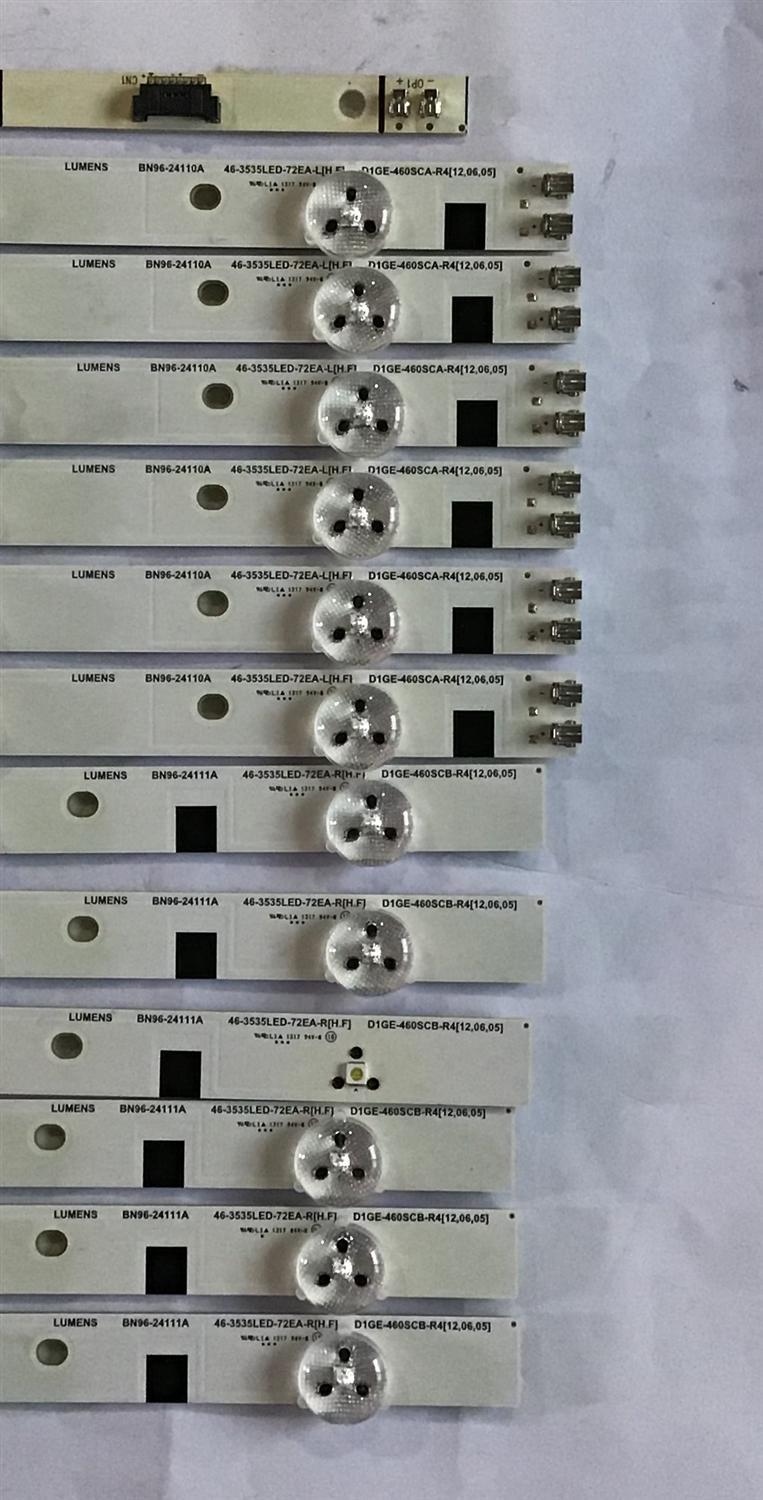KIT DE LED'S PARA TV (12 PIEZAS) / BN96-24110A / BN96-24111A / 46-3535LED-72EA-L / 46-3535LED-72EA-R / D1GE-460SCA-R4 / D1GE-460SCB-R4 / PANEL LTJ460HN10-V / MODELOS UN46EH6030MXZL / UE46EH6030WXZG / LH46MDCPLGA/ZA SS01 / MODELOS EN DESCRIPCIÓN - Imagen 2