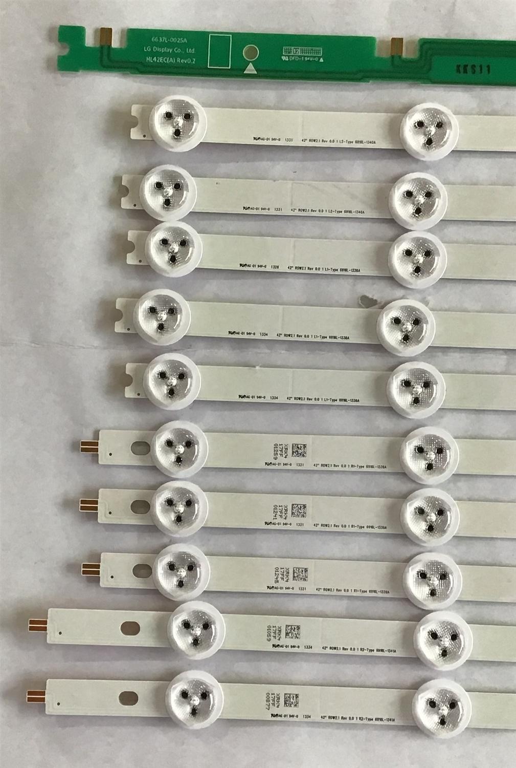 KIT DE LED´S PARA TV VIZIO / LG / SANYO / (10 PIEZAS) / 6916L-1338A / 6916L-1339A / 6916L-1340A / 6916L-1341A   / PANEL LC420DUG(JF)(R1) / MODELOS E420OI-A0 / 42LN541C-UA BUSYLJR / DP42D23 P42D23-00 / MAS MODELOS EN DESCRIPCION - Imagen 2