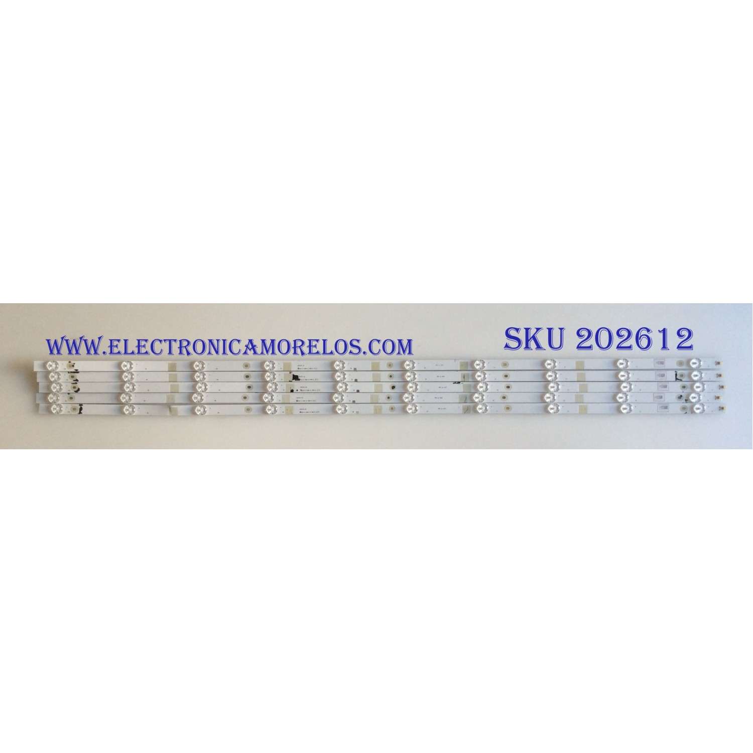 KIT DE LED´S PARA TV HISENSE (5 PIEZAS) / LB50101 / LB50101 V0 / 1196300 / E469119 / PANEL HD500K3U54-L4 / MODELO 50R7E