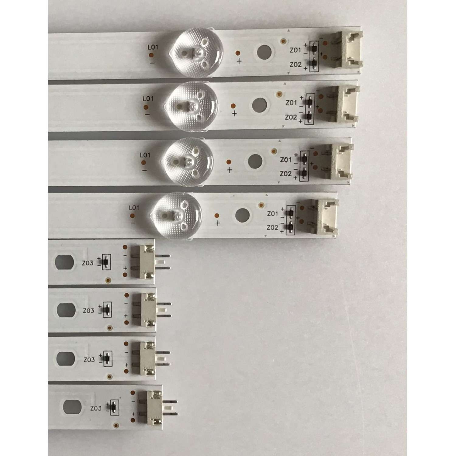 KIT DE LED'S PARA TV LG (8 PIEZAS) / NC490DGG-ABFX3 / GAN01-1317A-P1 / GAN01-1318A-P1 / PANEL NC490DGG-ABGP1 / MODELO 49UK6200PUA - Imagen 3