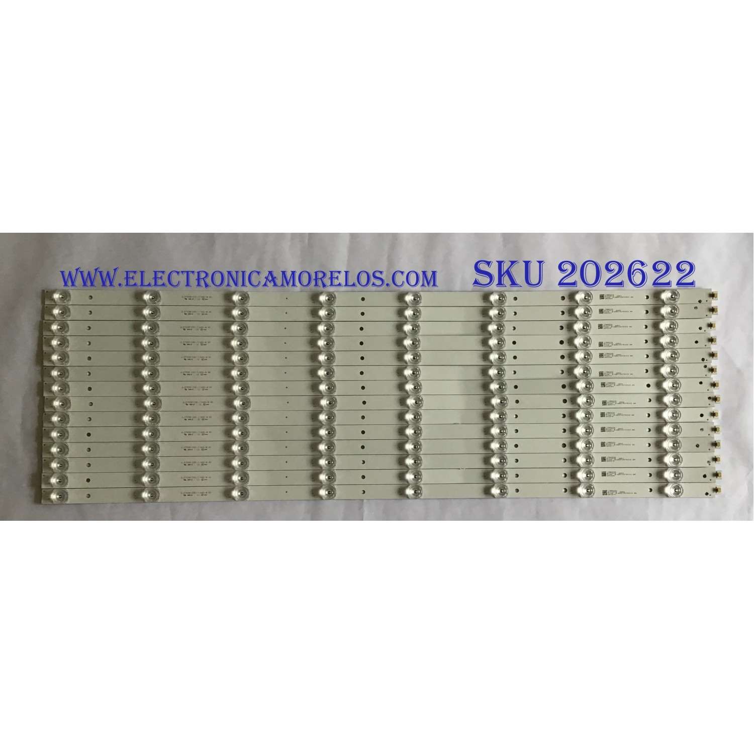 KIT DE LED´S PARA TV RCA (14 PIEZAS) JL.D75081330-114AS-M / 17AD530 / N171013 / 149010075003 / PANEL CN750NC772 / LSC750FF02-W01 / MODELO RTU7575-B