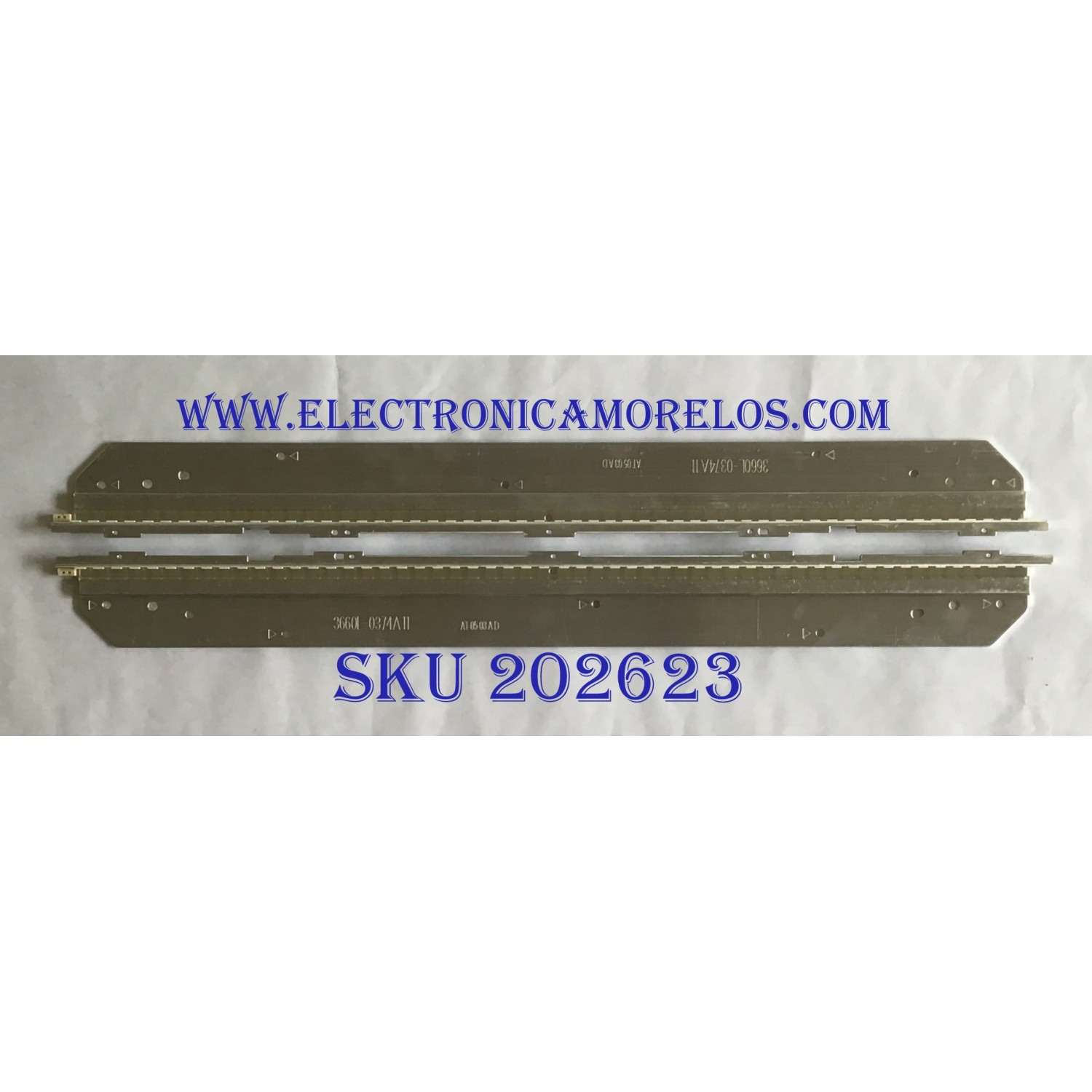 KIT DE LED'S PARA TV PANASONIC  (2 PIEZAS) 42" V6 EDGE FHD-3 REV1.0 / 3660L-0374A11 / PANEL LC420EUN(SD)(V2) / MODELO TC-L42E3 / 54 CM /