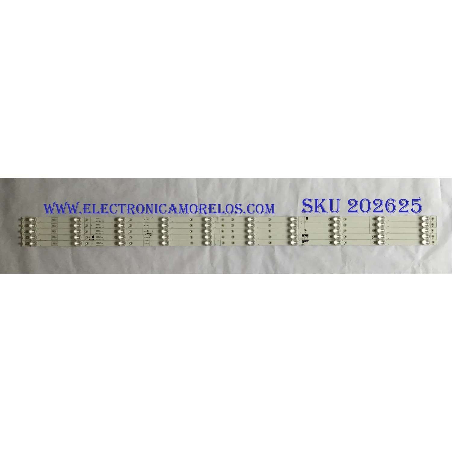 KIT DE LED´S PARA TV SHARP (5 PIEZAS) LB5500C / LB5500C  V0 / 1203048 / PANEL HD550S1U51-TAL2B1  S0/GM/BGY/ROH / MODELO LC-55LBU711U