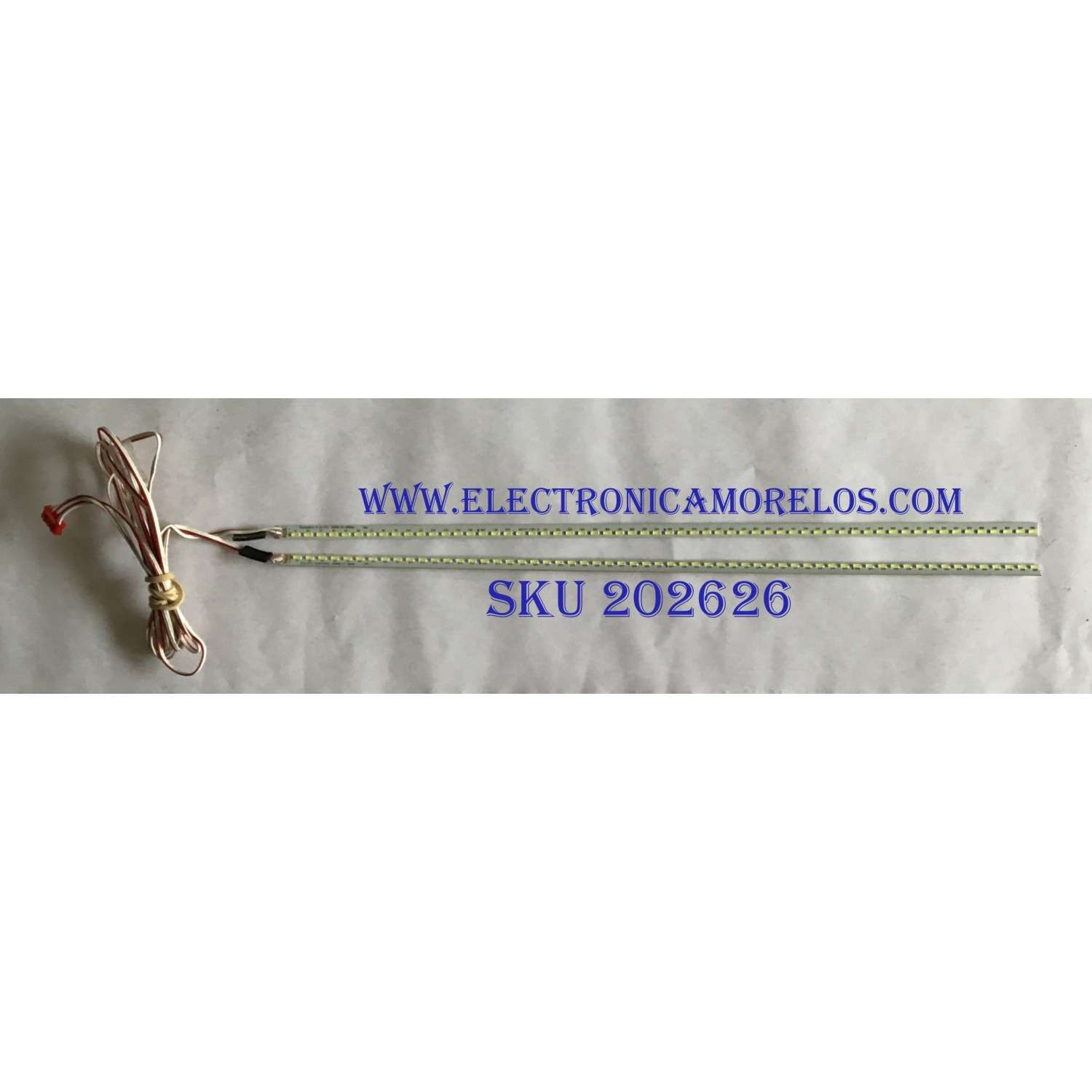 KIT DE LED´S PARA TV W BOX (2 PIEZAS) / 31.5-2T-L  V1.0 / 900-07-00061 / 900-07-00062 / PANEL T320HVN05.6 / MODELO 0E-32LEDMON