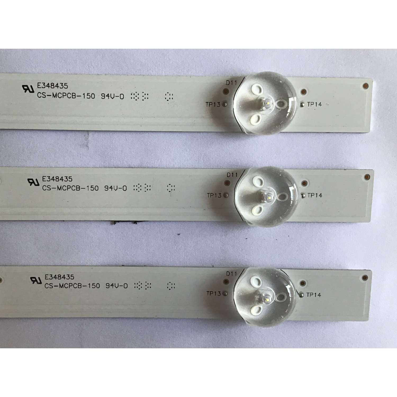 KIT DE LED´S PARA TV SAMSUNG (3 PIEZAS) / 0981010DKF01 / AMTRAN_43_SS43_3X11_3030C_11S1P   REV.V0-1 / 0262201CNDM43DA17 / CS-MCPCB-150 / PANEL HV430QUB-N1H / MODELO UN43NU6900FXZA RZ03 - Imagen 2