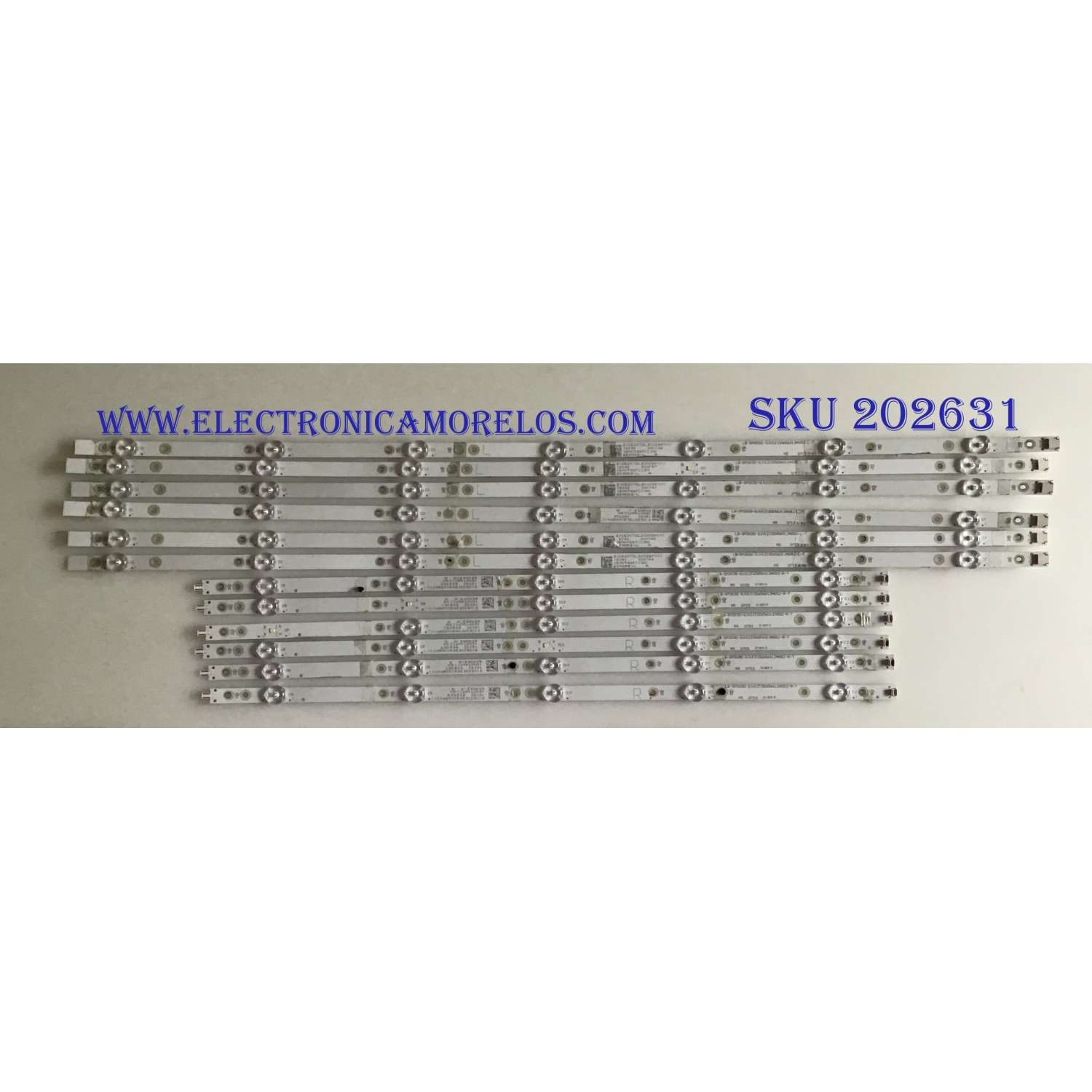 KIT DE LED´S PARA TV VIZIO (12 PIEZAS) / LB-GM3030-GJVIZIOD656X12AG52-L-T / LB-PM3030-GJVIZIOD656X12AG52-R-T / LB-PM3030-GJVIZIOD656X12AEQ2-R-Y / LB-PM3030-GJVIZIOD656X12AEQ2-L-Y / PANEL TPT65J1 / MODELOS D65-F1LTCUWSLU / D65-F1 LTCWWSKU 