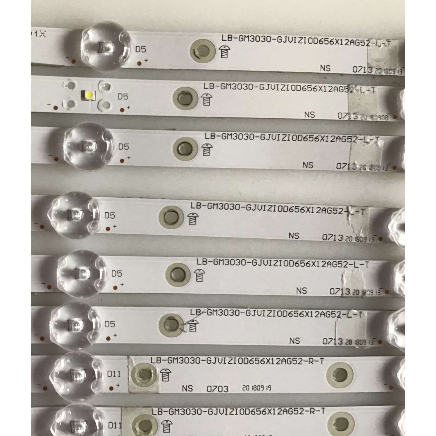 KIT DE LED´S PARA TV VIZIO (12 PIEZAS) / LB-GM3030-GJVIZIOD656X12AG52-L-T / LB-PM3030-GJVIZIOD656X12AG52-R-T / LB-PM3030-GJVIZIOD656X12AEQ2-R-Y / LB-PM3030-GJVIZIOD656X12AEQ2-L-Y / PANEL TPT65J1 / MODELOS D65-F1LTCUWSLU / D65-F1 LTCWWSKU  - Imagen 3