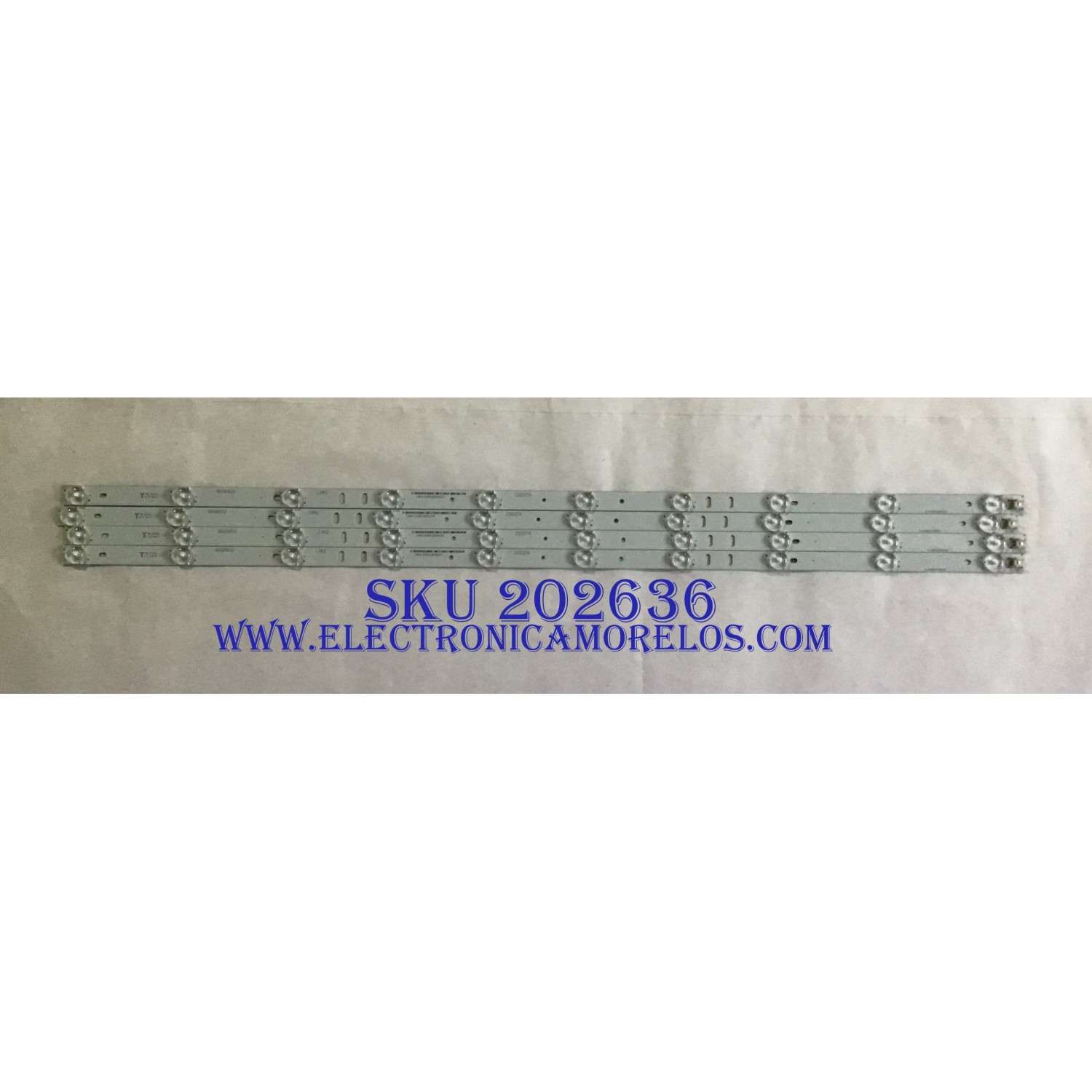 KIT DE LED´S PARA TV WESTINGHOUSE (4 PIEZAS) / A-HWBW42D632 / 21003774 / 4642KH018 / PANEL´S V420HJ2-XR01 / V420HJ2-P01 REV C3 / MODELO DWM42F2G1 TW-77431-C042L
