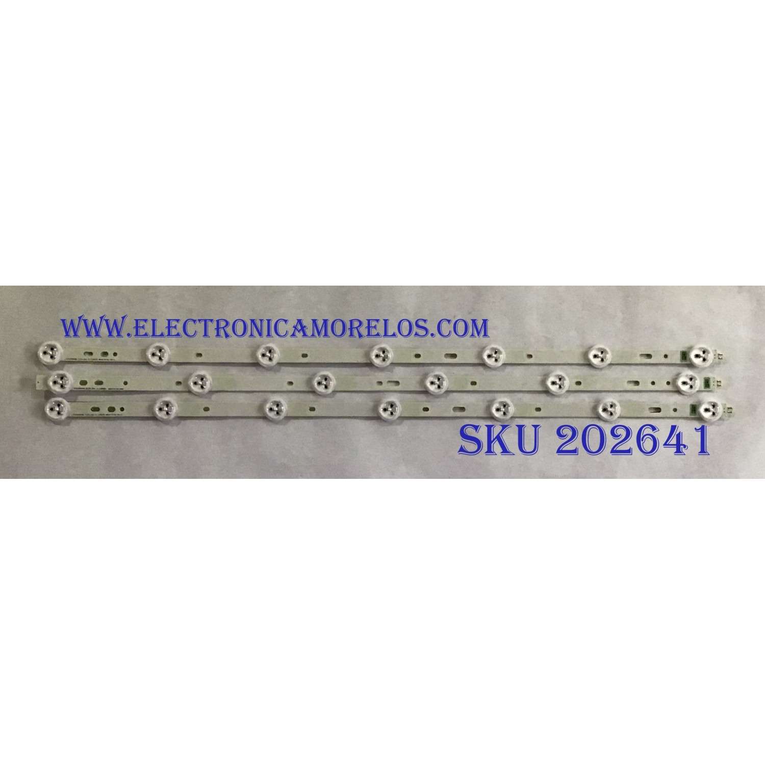 KIT DE LED´S PARA TV TOSHIBA (3 PIEZAS) / SVS320AA6 / SVS320AA6_6LED_REV.4_120502 / SVS320AA6_7LED_REV.5_120525 / PANEL LTA320AP33 / MODELO 32L2200U