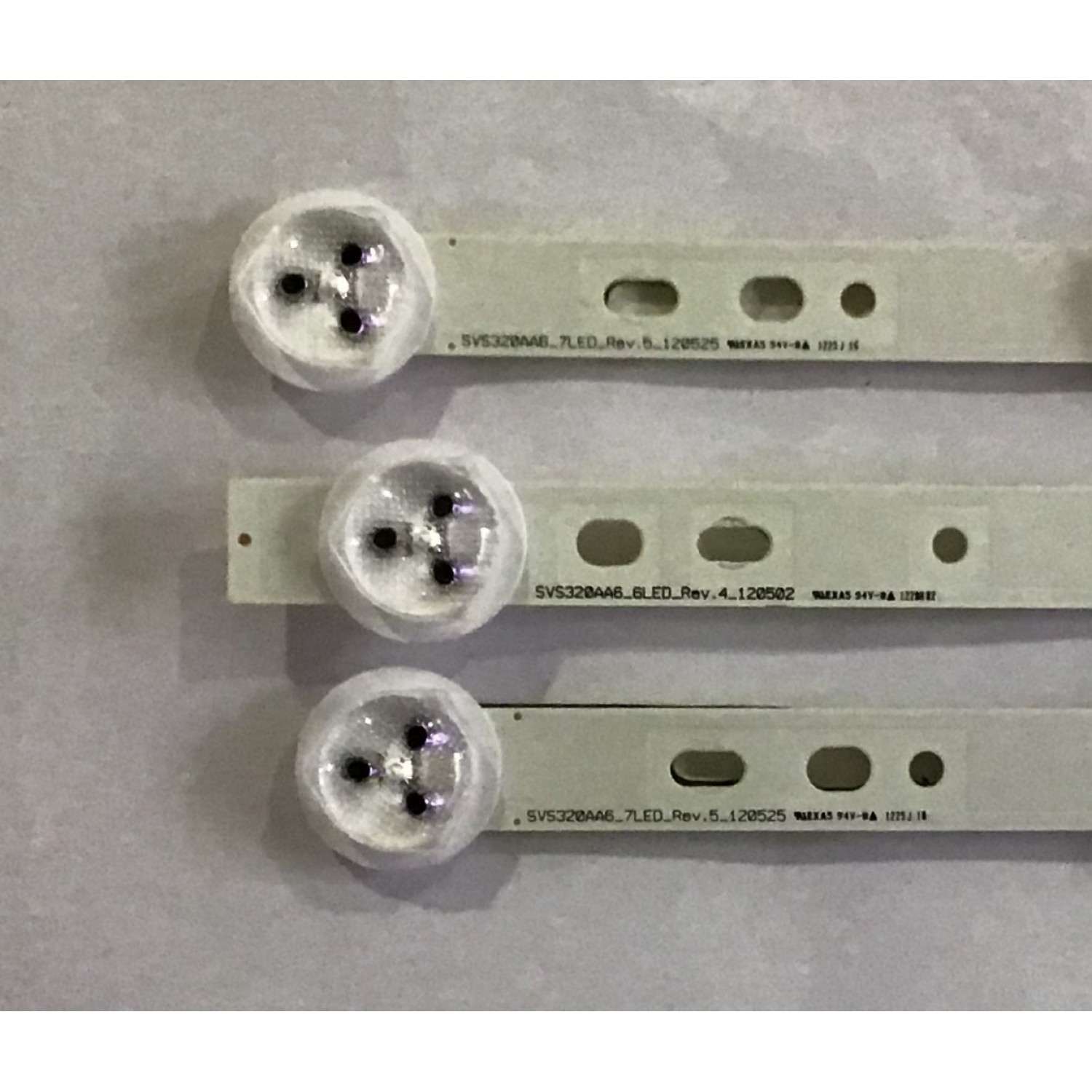 KIT DE LED´S PARA TV TOSHIBA (3 PIEZAS) / SVS320AA6 / SVS320AA6_6LED_REV.4_120502 / SVS320AA6_7LED_REV.5_120525 / PANEL LTA320AP33 / MODELO 32L2200U - Imagen 2