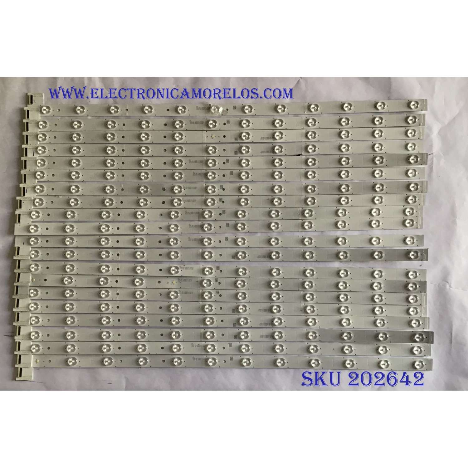 KIT DE LEDS PARA TV TCL ORIGINAL 20 PIEZAS / TCL_GIC_65V6_HDR / 4C-LB6512 / LX20171214 / TCL_GIC_65V6_HDR_R_12EA_3030_LX20171214_VER.7 / TCL_GIC_65V6_HDR_L_12EA_3030_LX20171214_VER.7 / PANEL LSC650FN04-K01 / LVU650NDBL / MODELOS 65R617 / 65R13 / 65R15
