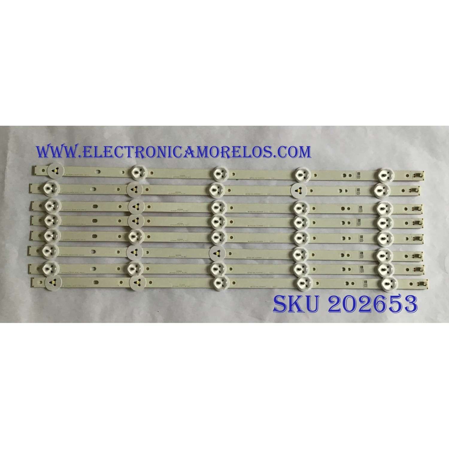 KIT DE LED´S PARA TV HITACHI (8 PIEZAS) / SVJ420A76 / SVJ420A76_REV04_5LED_140114 / LB-M420F13-E1-L-G1-SE1 / 42C2000 / PANEL C420F14-E4-A / MODELO LE42H508A