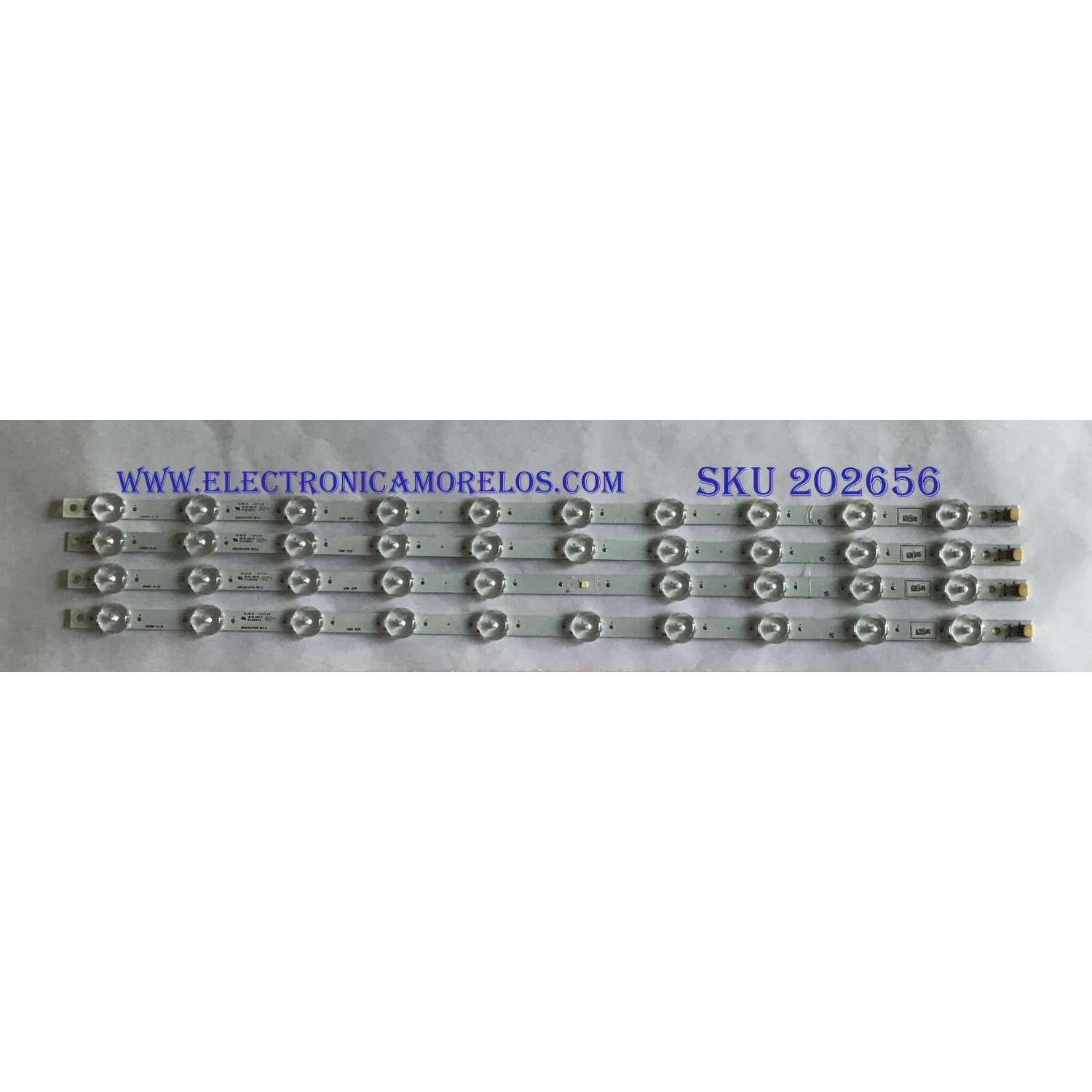 KIT DE LED'S PARA TV PHILIPS (4 PIEZA) / UDULEDLXT010 / LB50084 V0_00 / PANEL UBAU0XH / MODELO 50PFL5703/F7