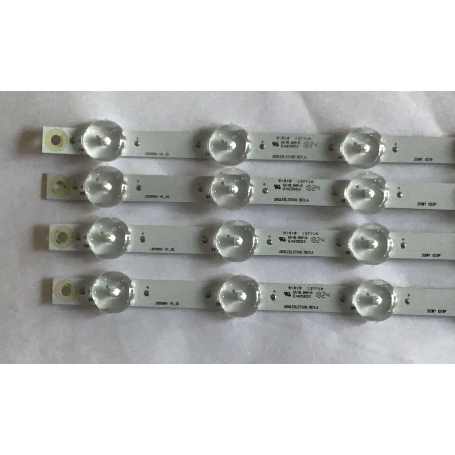 KIT DE LED'S PARA TV PHILIPS (4 PIEZA) / UDULEDLXT010 / LB50084 V0_00 / PANEL UBAU0XH / MODELO 50PFL5703/F7 - Imagen 2