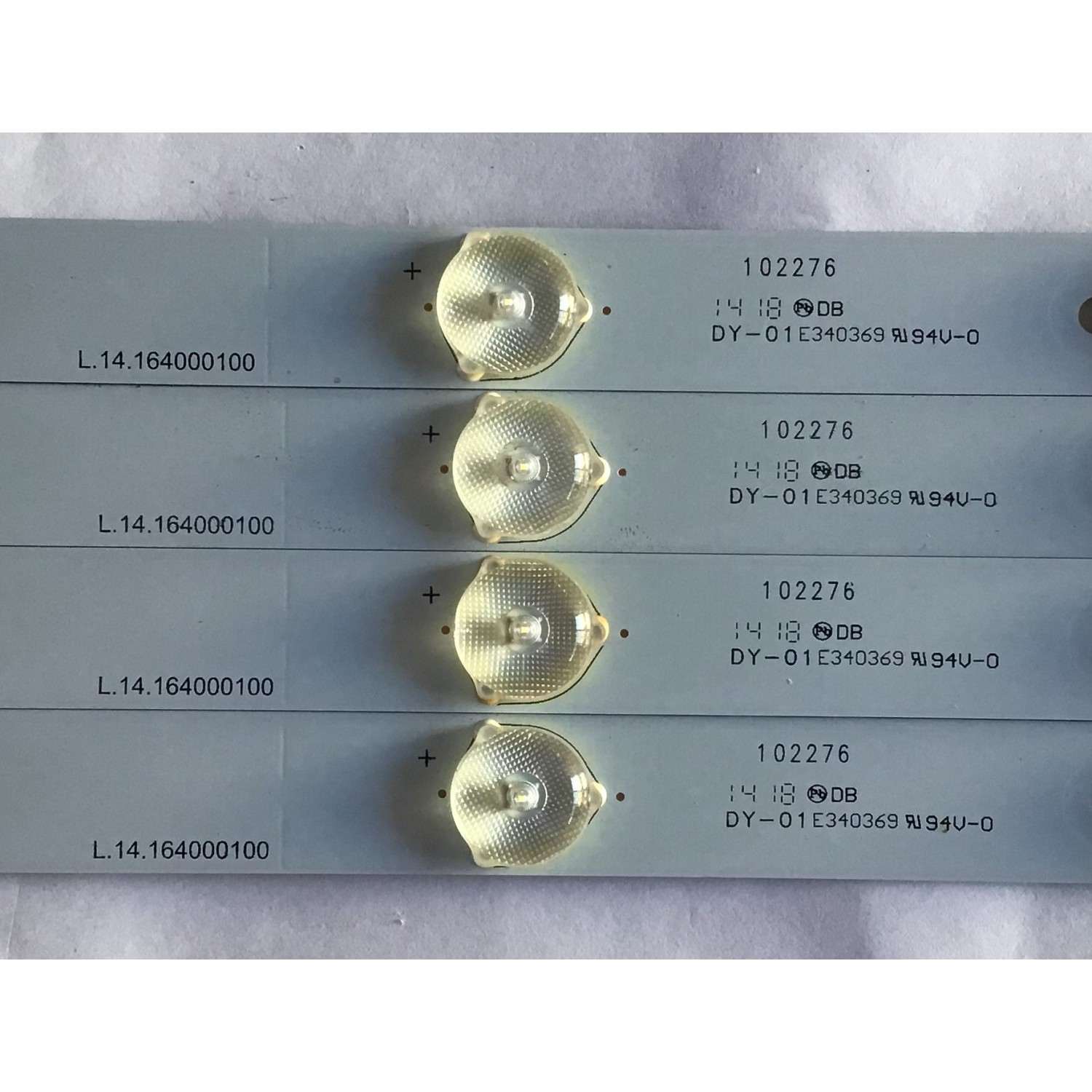 KIT DE LED´S PARA TV SEIKI (4 PIEZAS) / L.14164000100 / PB11D785183BL042-002H / 102276 / DY-01 E340369 / PANEL LSC400HJ01-801 / MODELO SE40FY19 - Imagen 3