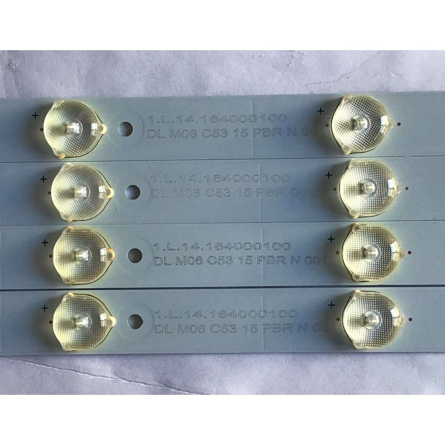 KIT DE LED´S PARA TV SEIKI (4 PIEZAS) / L.14164000100 / PB11D785183BL042-002H / 102276 / DY-01 E340369 / PANEL LSC400HJ01-801 / MODELO SE40FY19 - Imagen 5