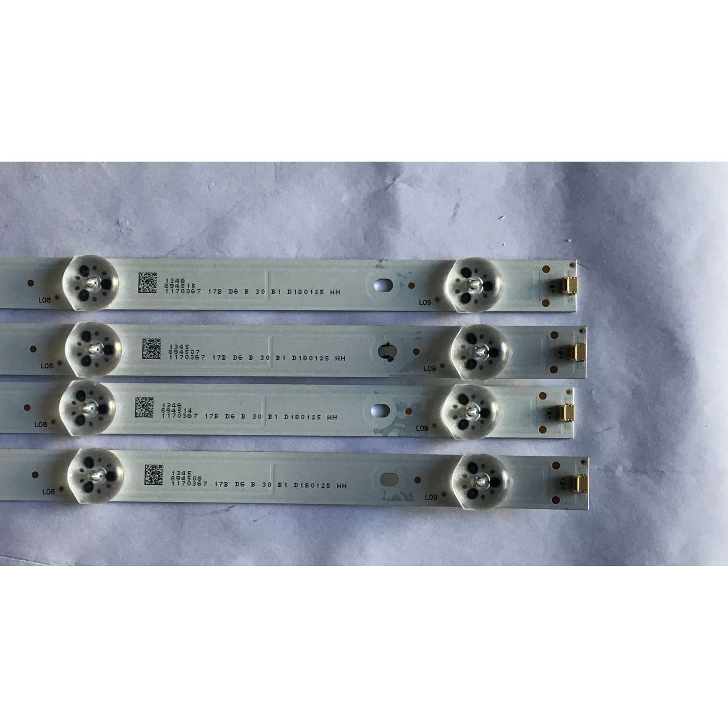 KIT DE LED´S PARA TV HISENSE (4 PIEZAS) / JL.D49091330-003CS-M / 1170367 / 17B 30 B1 D180125 WH / PANEL HD490K3U32-TX\S0\GM\ROH / MODELO 49H6E - Imagen 3