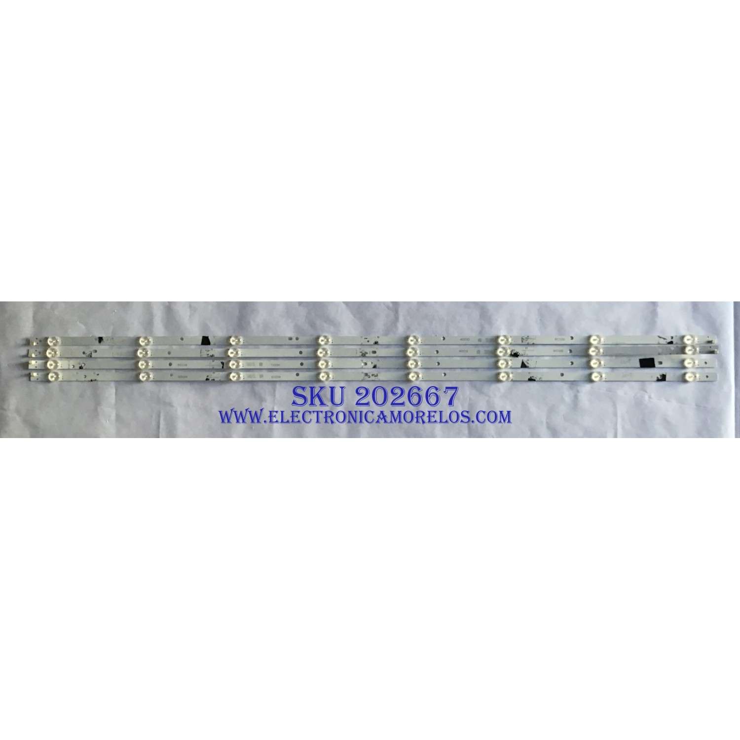 KIT DE LED´S PARA TV VIZIO (4 PIEZAS) / IC-BVZAA48D828 / IC-BVZAA48D828A / 0981010031D1 / IC-BVZAA48D828B / 0981010031D2 / IC-BVZAA48D828C / 0981010031D3 / IC-BVZAA48D828D / 0981010031D4 / PANEL LSC480HN08-802 / MODELO D48F-E0