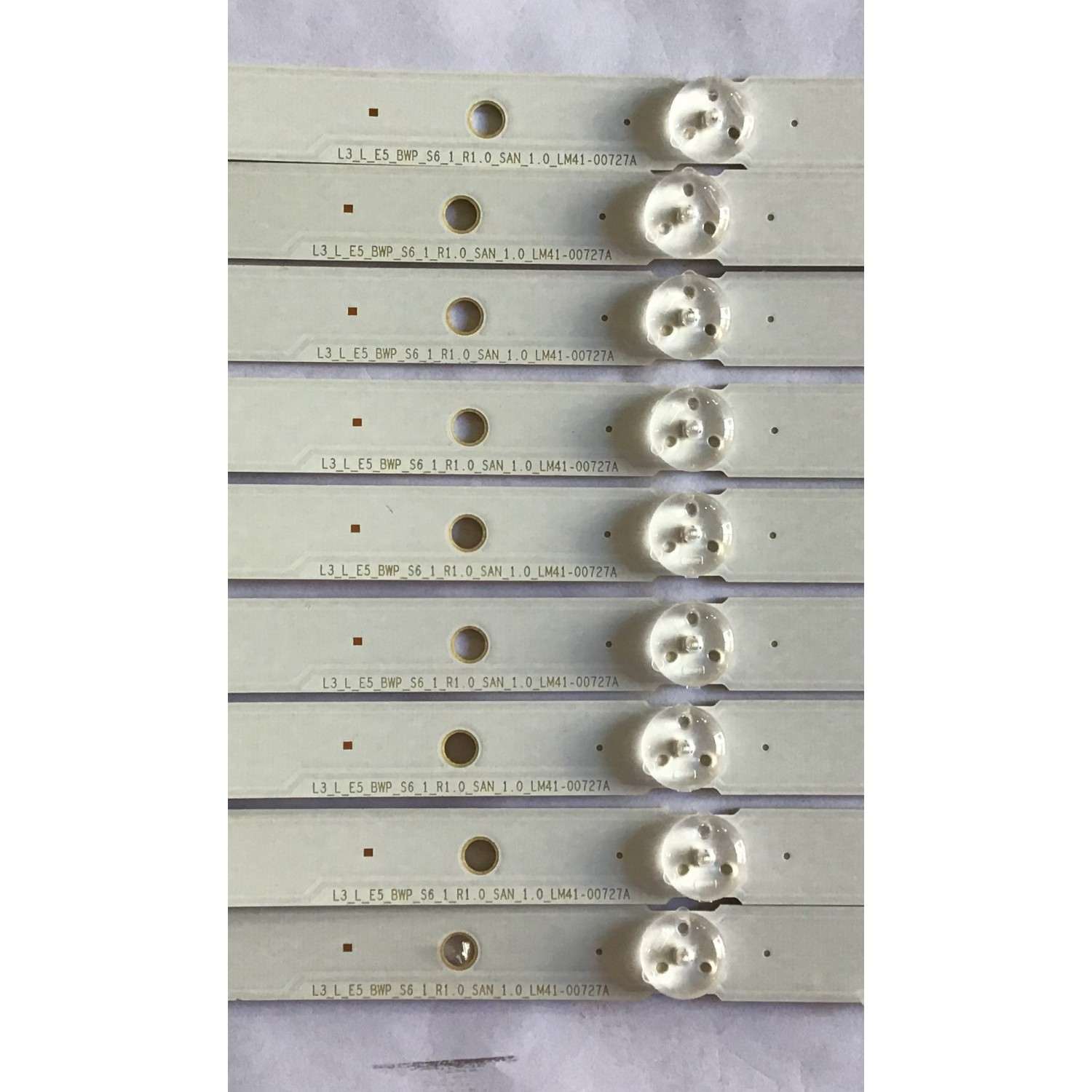 KIT DE LED'S PARA TV SONY ((INCOMPLETO SOLO 9 PIEZAS)) / NUMERO DE PARTE LM41-00727A / L3_L_E5_BWP_S6_1 R1.0_SAN_1.0 / PANEL YM9F055CN001 / MODELO XBR55X800G / XBR-55X800G - Imagen 2
