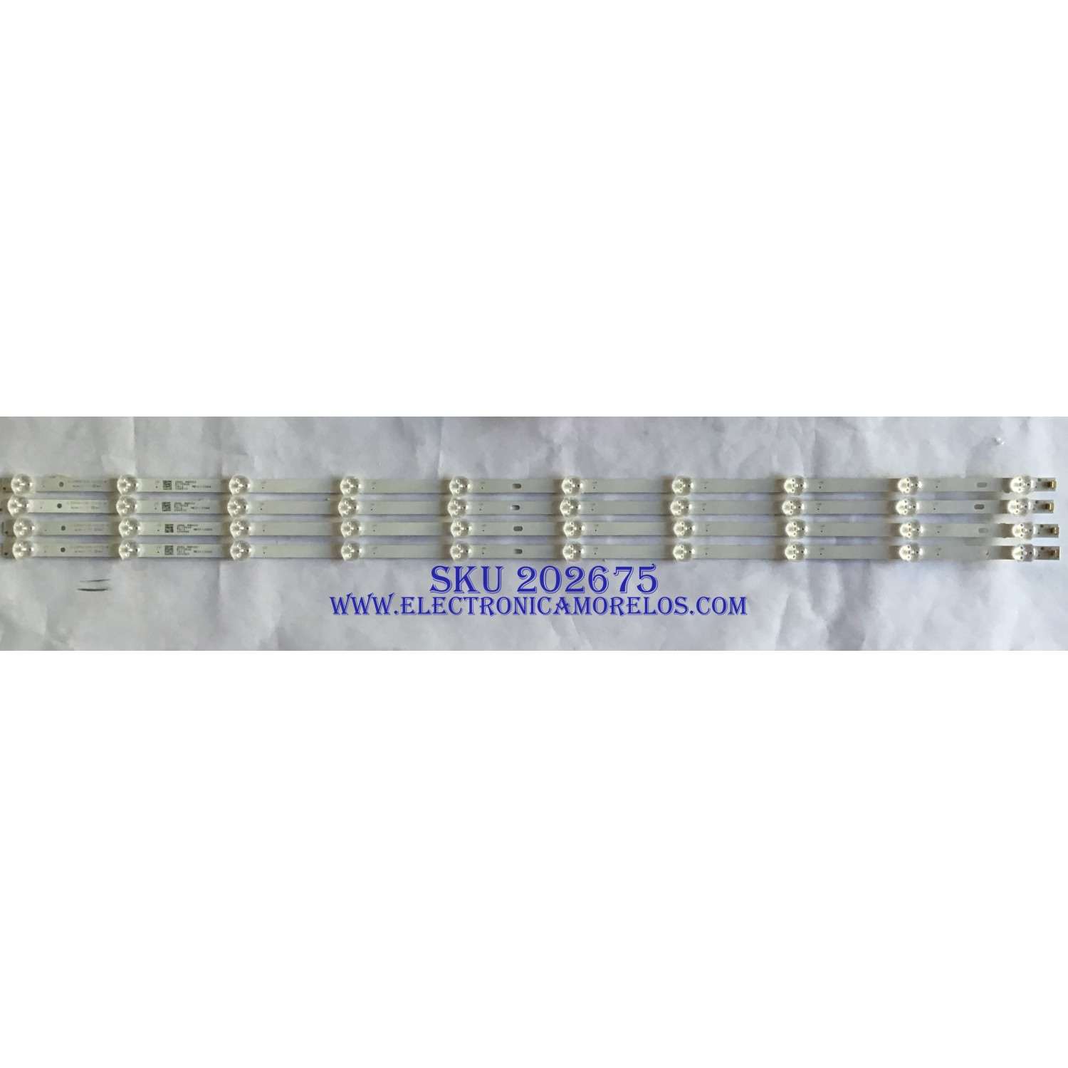 KIT DE LED´S PARA TV RCA (4 PIEZAS) / AE0110344 / JL.D395A1235-031CS-M / D170924 / 26AL  A8M30 / PANEL LSC400HN08 / MODELO RLDEDV4001-A-C A1709