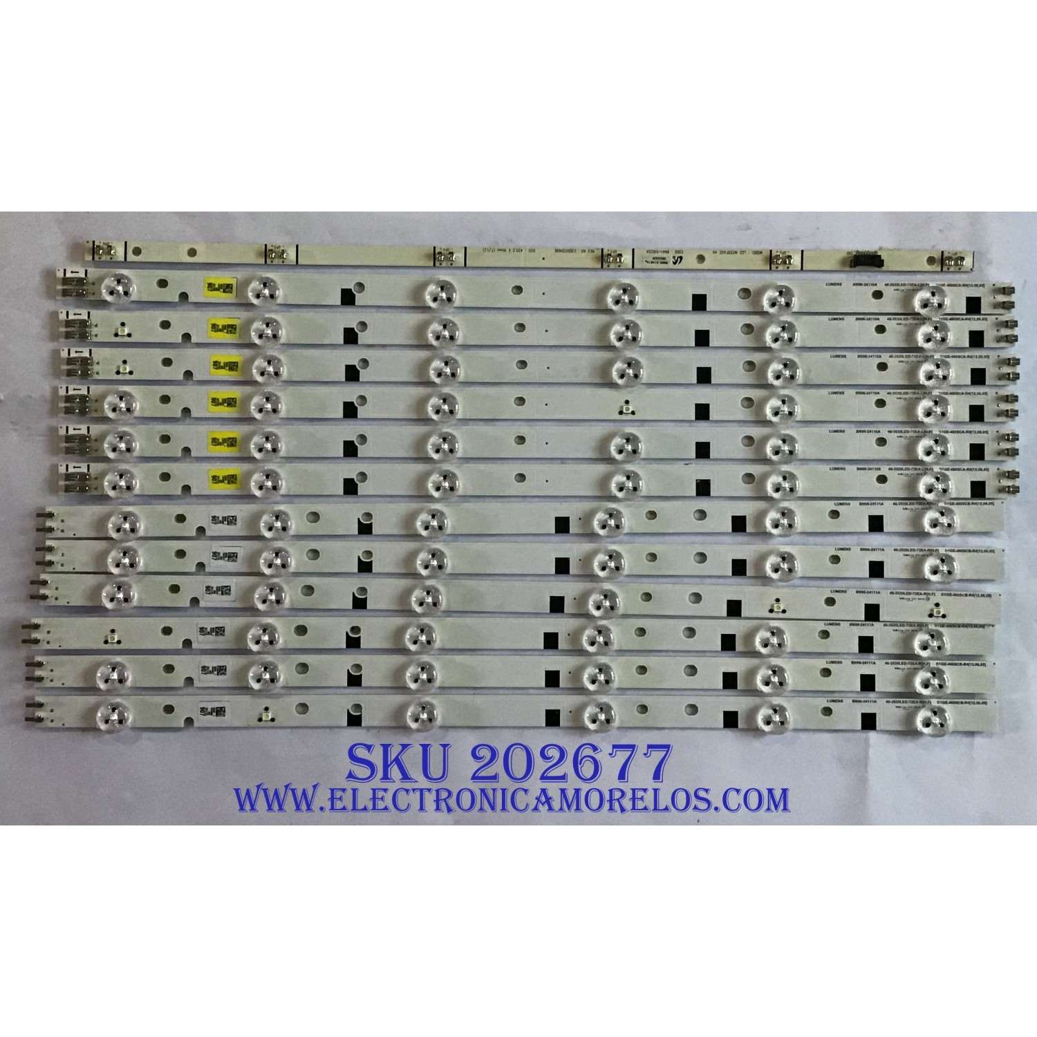 KIT DE LED'S PARA TV (12 PIEZAS) / BN96-24110A / BN96-24111A / 46-3535LED-72EA-L / 46-3535LED-72EA-R / D1GE-460SCA-R4 / D1GE-460SCB-R4 / PANEL LTJ460HN10-V / MODELOS UN46EH6030MXZL / UE46EH6030WXZG / LH46MDCPLGA/ZA SS01 / MODELOS EN DESCRIPCIÓN