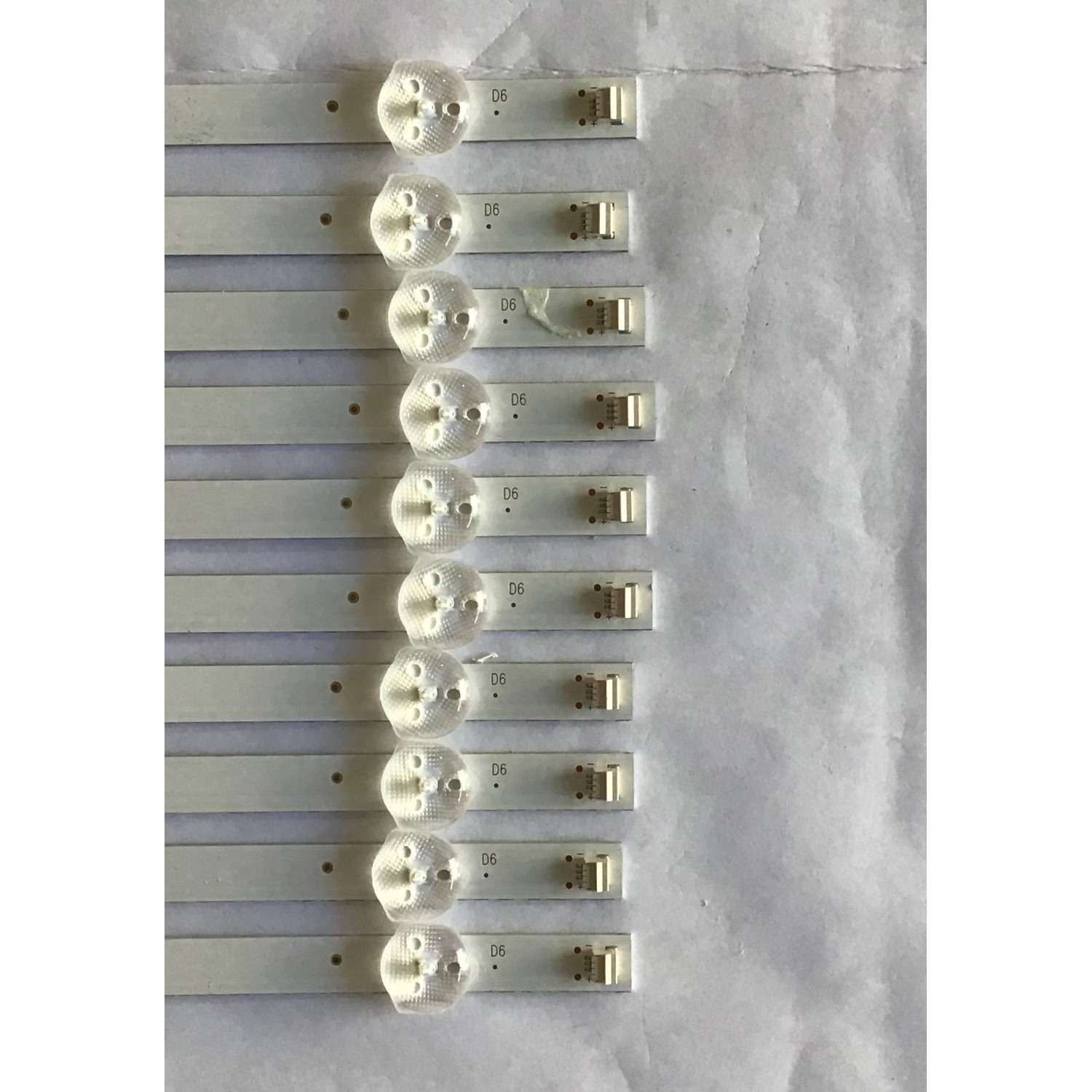 KIT DE LED´S PARA TV SEIKI (10 PIEZAS) / NH49_49Y17_6X10_1W_MCPCB / HRS-L6V3M-171123-C / NH49_49Y17_6X10_1W_MCPCB  10MM_V0 / PANEL LSC49FN02-H03 / MODELO SC-49UK700N - Imagen 2
