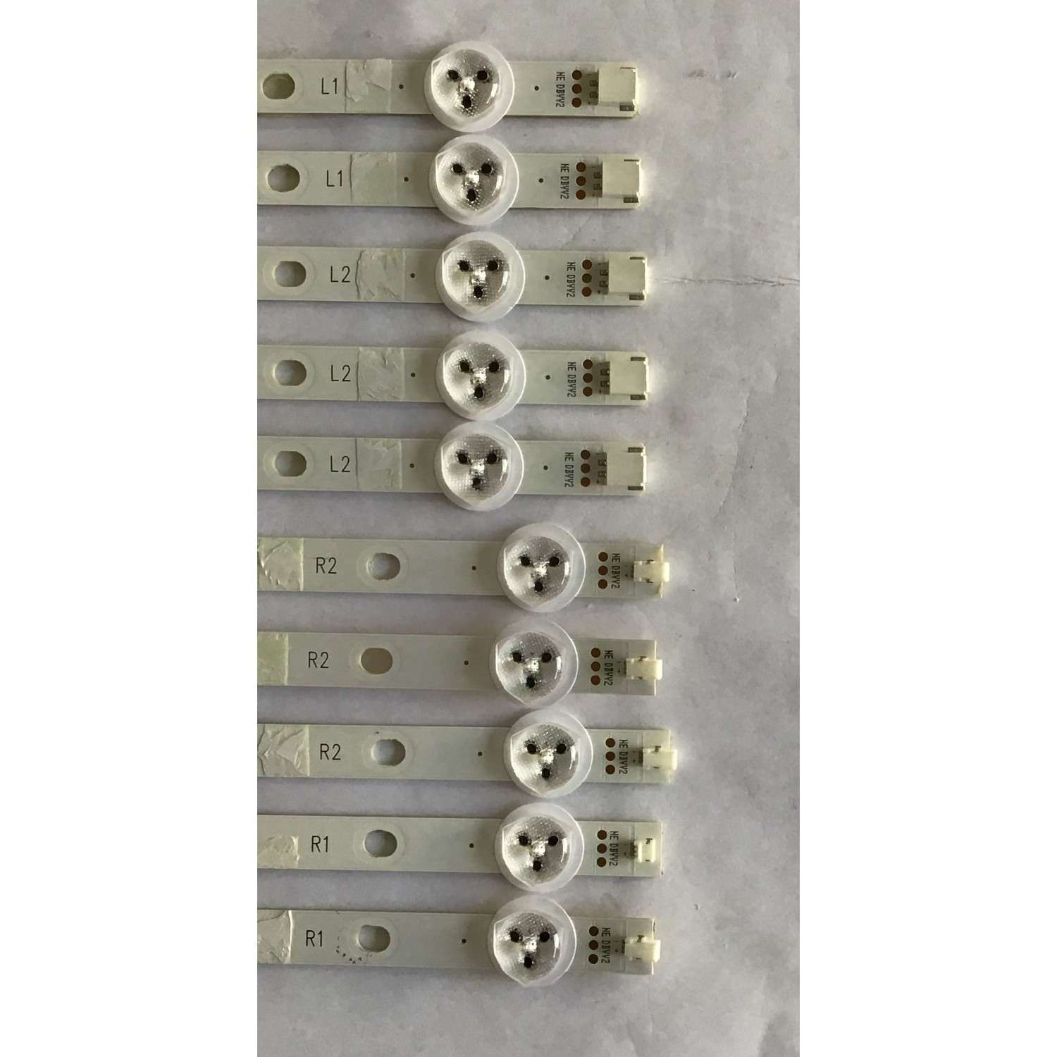 KIT DE LED´S PARA TV VIZIO(10 PIEZAS)/5638005B81G/DRT 48INCH L1 131015/DRT 48INCH L2 131015/PANEL LSC480HM01-G01/MODELO E480I-B2 LWZQPOCQ/NOTA IMPORTANTE:KIT CUENTA ORIGINALMENTE DE 12 PIEZAS ((INCOMPLETO SOLO 10 PIEZA)) - Imagen 4