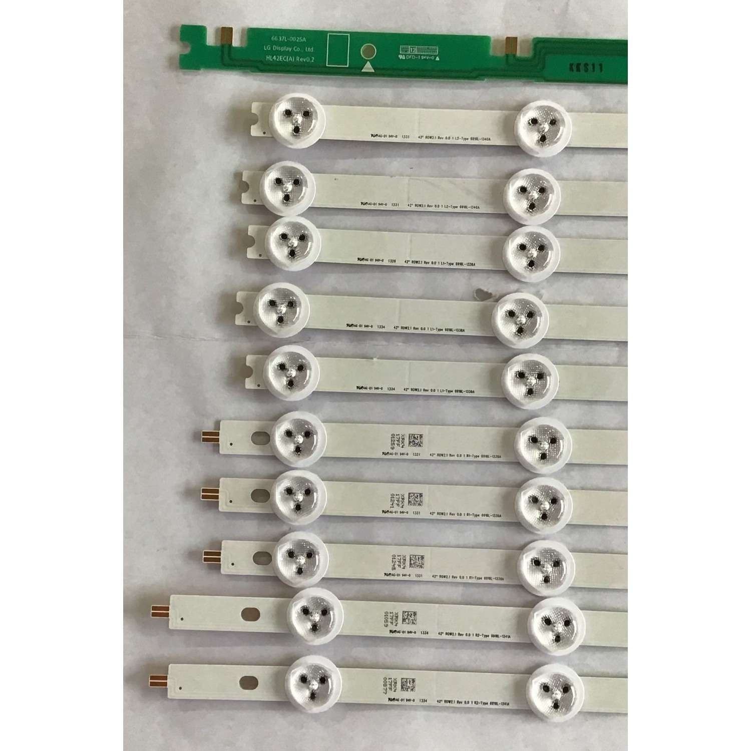 KIT DE LED´S PARA TV VIZIO / LG / SANYO / (10 PIEZAS) / 6916L-1338A / 6916L-1339A / 6916L-1340A / 6916L-1341A   / PANEL LC420DUG(JF)(R1) / MODELOS E420OI-A0 / 42LN541C-UA BUSYLJR / DP42D23 P42D23-00 / MAS MODELOS EN DESCRIPCION - Imagen 2