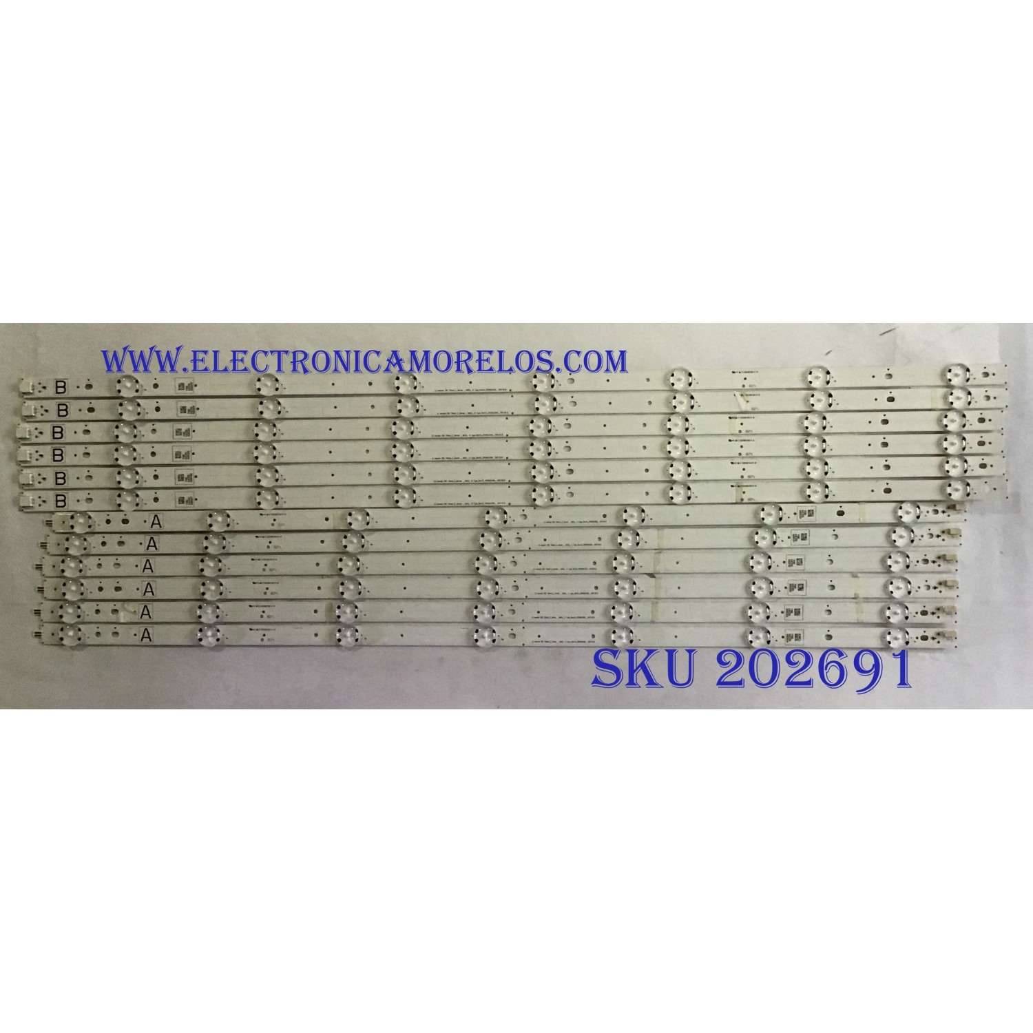 KIT DE LED´S PARA TV VIZIO (12 PIEZAS) NUMERO DE PARTE 3PCR02315A / 3PCR02316A / 70INCH_E_SERISE_84EA_A TYPE_REV01_3PCR02315A / 70INCH_E_SERISE_84EA_B TYPE_REV01_3PCR02316A / PANEL'S SD700DUA-2 / SD700DUA-1 / SD700DUA-3 / MODELO D70-F3 / V705-H3
