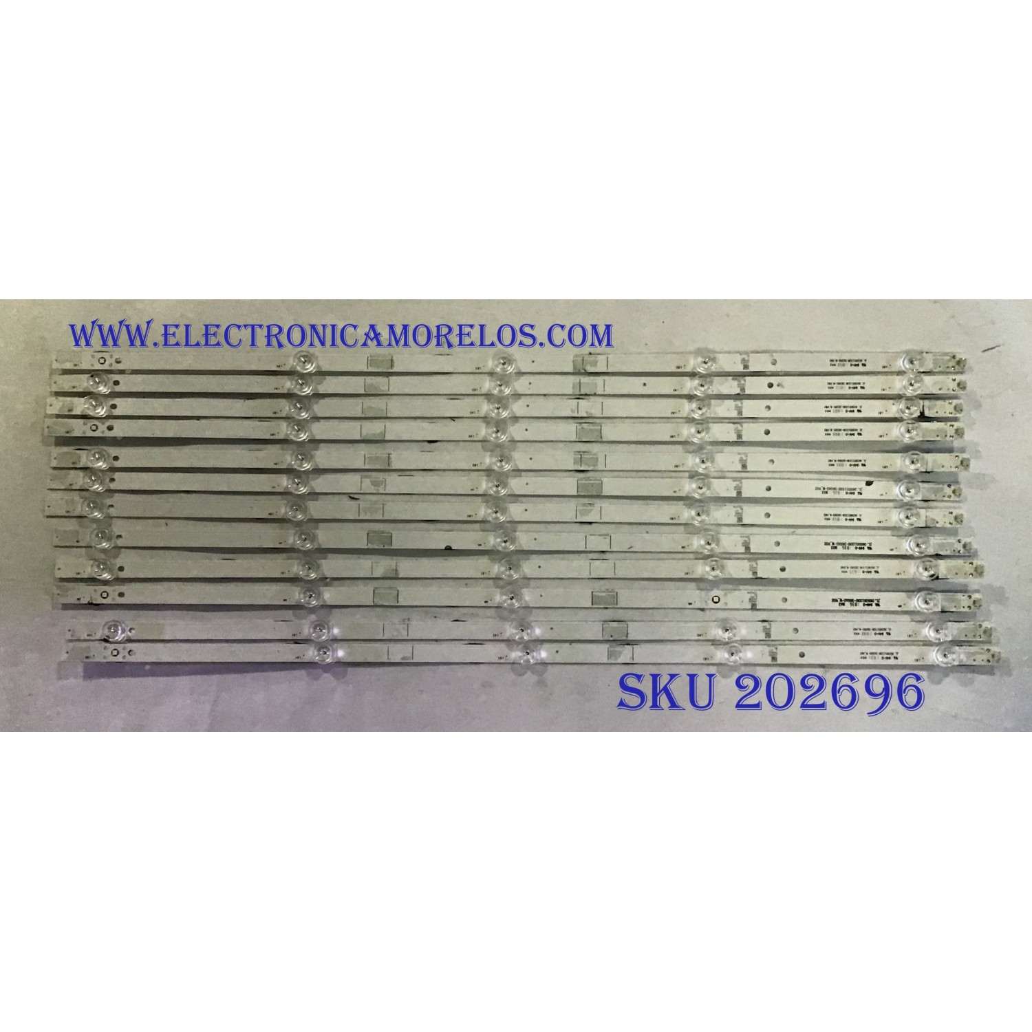 KIT DE LED´S PARA TV SHARP (12 PIEZAS) / JL.D65051330-365AS-M_V02 / 1201279 / 180920 / PANEL HD650S1U71-L1\S0\GM\CKD\ROH / MODELO LC-6507300U / LC-65Q7370U