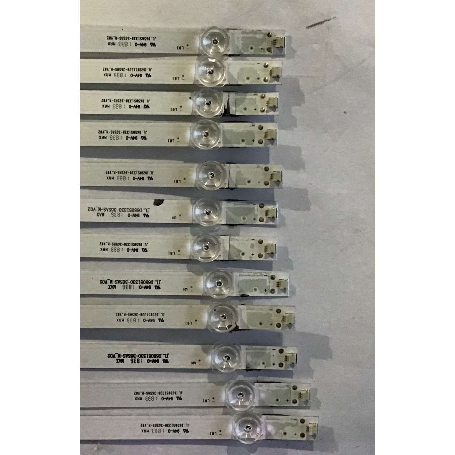 KIT DE LED´S PARA TV SHARP (12 PIEZAS) / JL.D65051330-365AS-M_V02 / 1201279 / 180920 / PANEL HD650S1U71-L1\S0\GM\CKD\ROH / MODELO LC-6507300U / LC-65Q7370U - Imagen 2