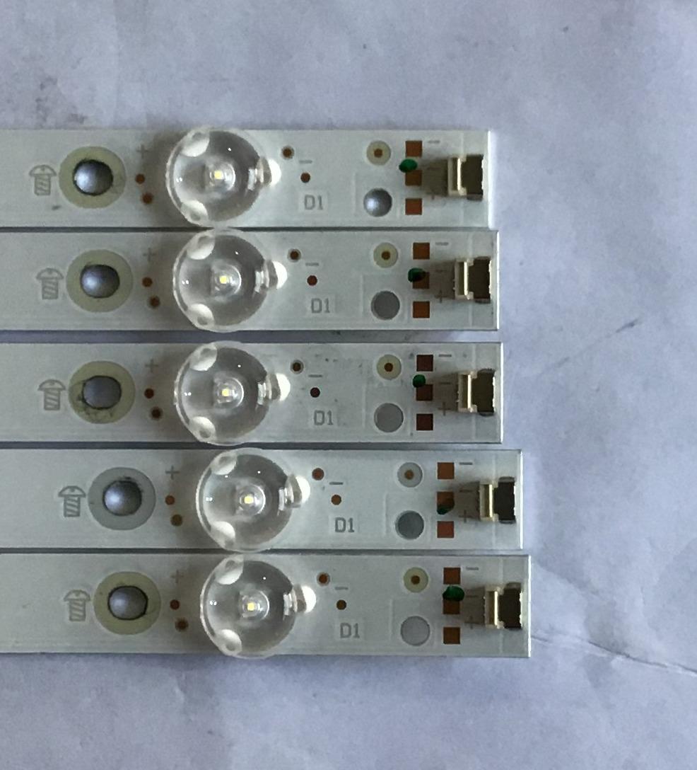 KIT DE LEDS ORIGINAL PARA TV VIZIO 5 PIEZAS / NUMERO DE PARTE GJ-2K18-E43-430-D510-V8 / 18466 / 210BZ10D0B334BH04D / EGLG5YZ2F21X / PANEL TPT430H3 -QUBN1A.K REV:SA9P0B / MODELOS E43-F1 LTMWWTLU / V436-G1 - Imagen 3