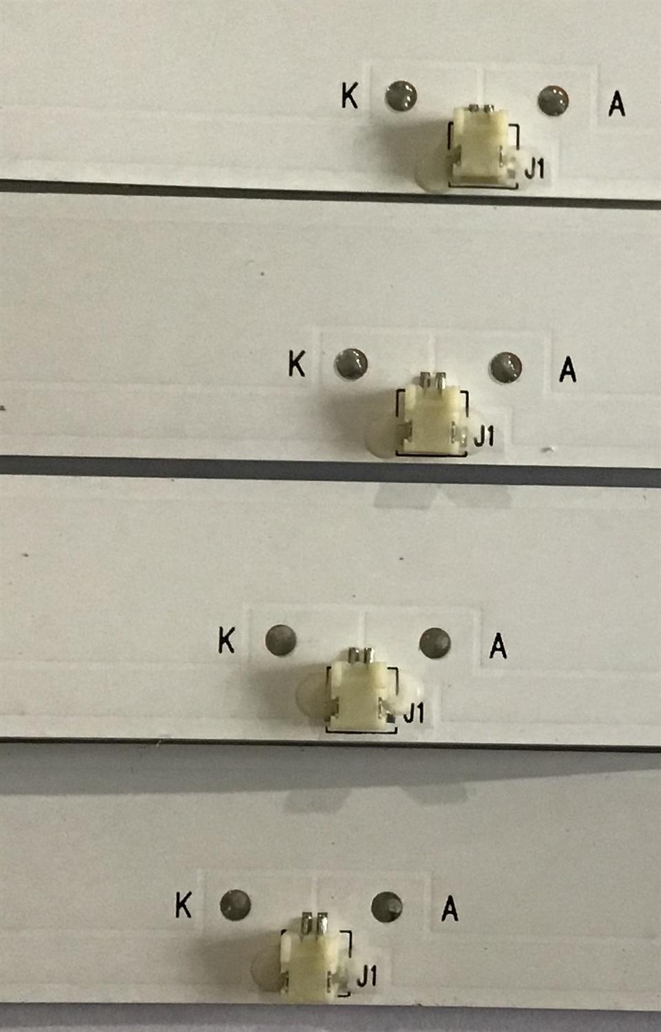 KIT DE LED'S PARA TV WESTINGHOUSE / ELEMENT / (4 PIEZAS) / 303TH500063 / TFMT50D09-ZC23AG-05 / PANEL T500-TTV-DLED / T500-TAF-DLED / CV500U1-T01 REV:01 / MODELOS WE50UT4108 / WD49FB1018 / WD50FB1200 / E4STA5017 E8C6M - Imagen 3