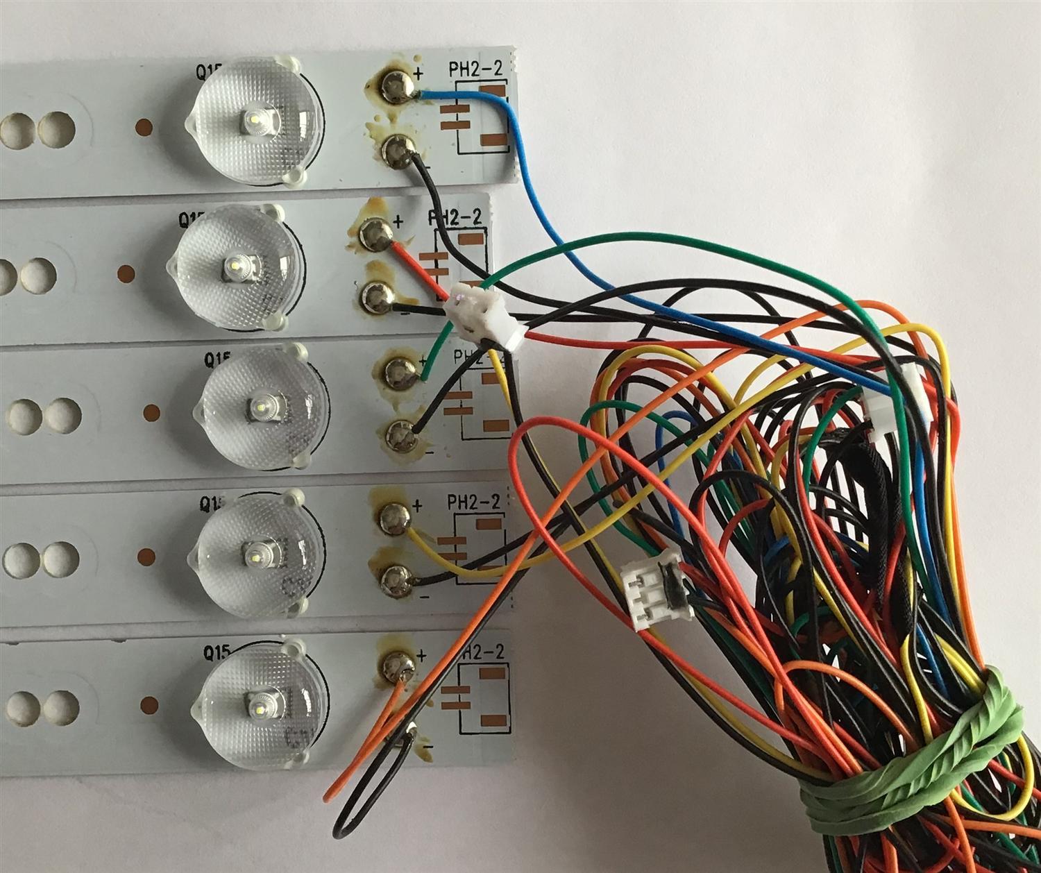 KIT DE LED'S PARA TV WESTINGHOUSE (5 PIEZAS) / GKB7.820.3815 / 50512-T2-S / PANEL T500HVN07.3 / MODELOS DWM50F3G1 TW-77521-A050D / DWM50F3G1 TW-77661-A050J / 1.0 M / - Imagen 3