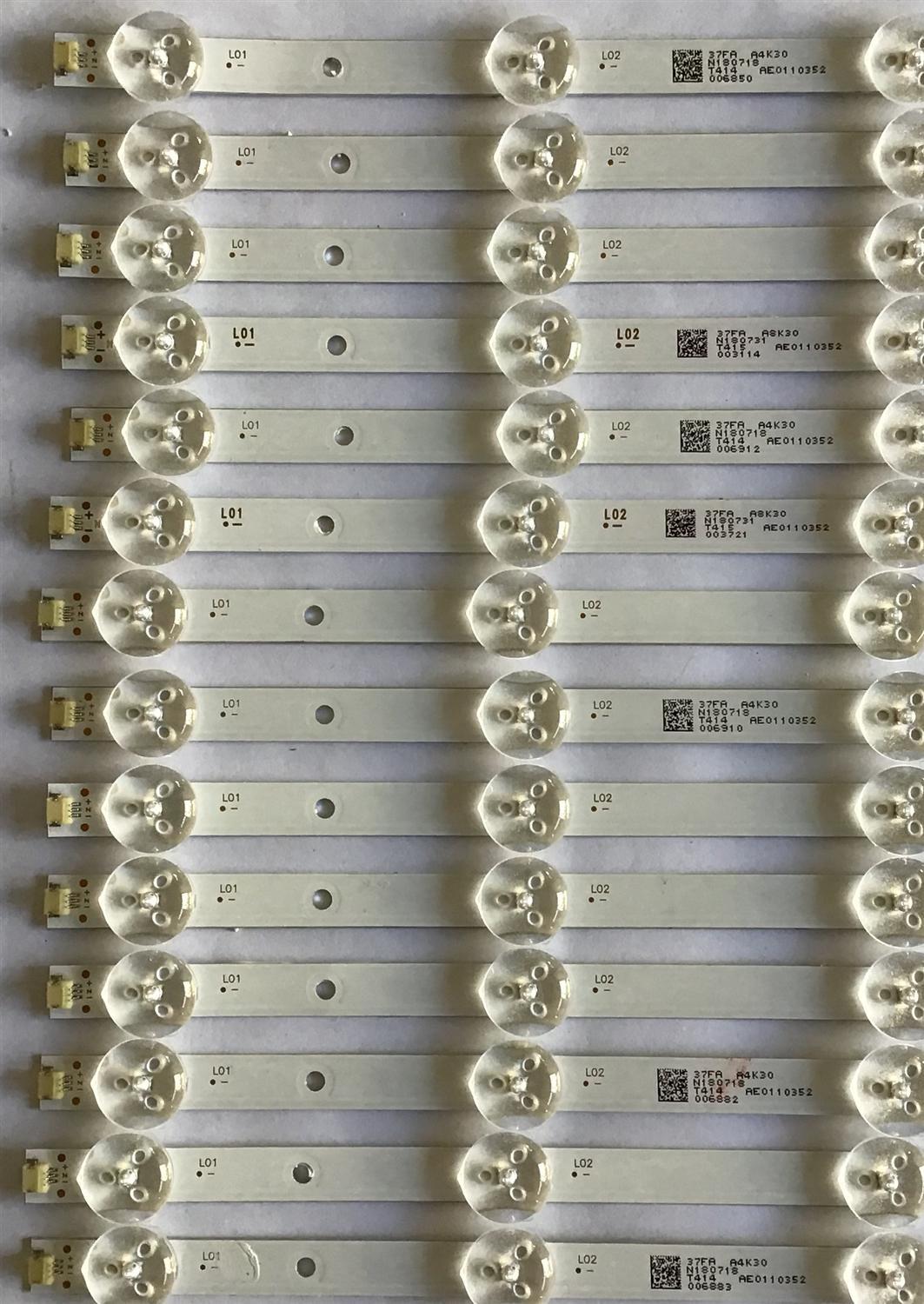 KIT DE LED'S PARA TV RCA (14 PIEZAS) / AE0110352 / JL.D650A1235-031DS-M / N180718 / PANEL HV650QUB-N9D / MODELO RNSMU6536 - Imagen 4