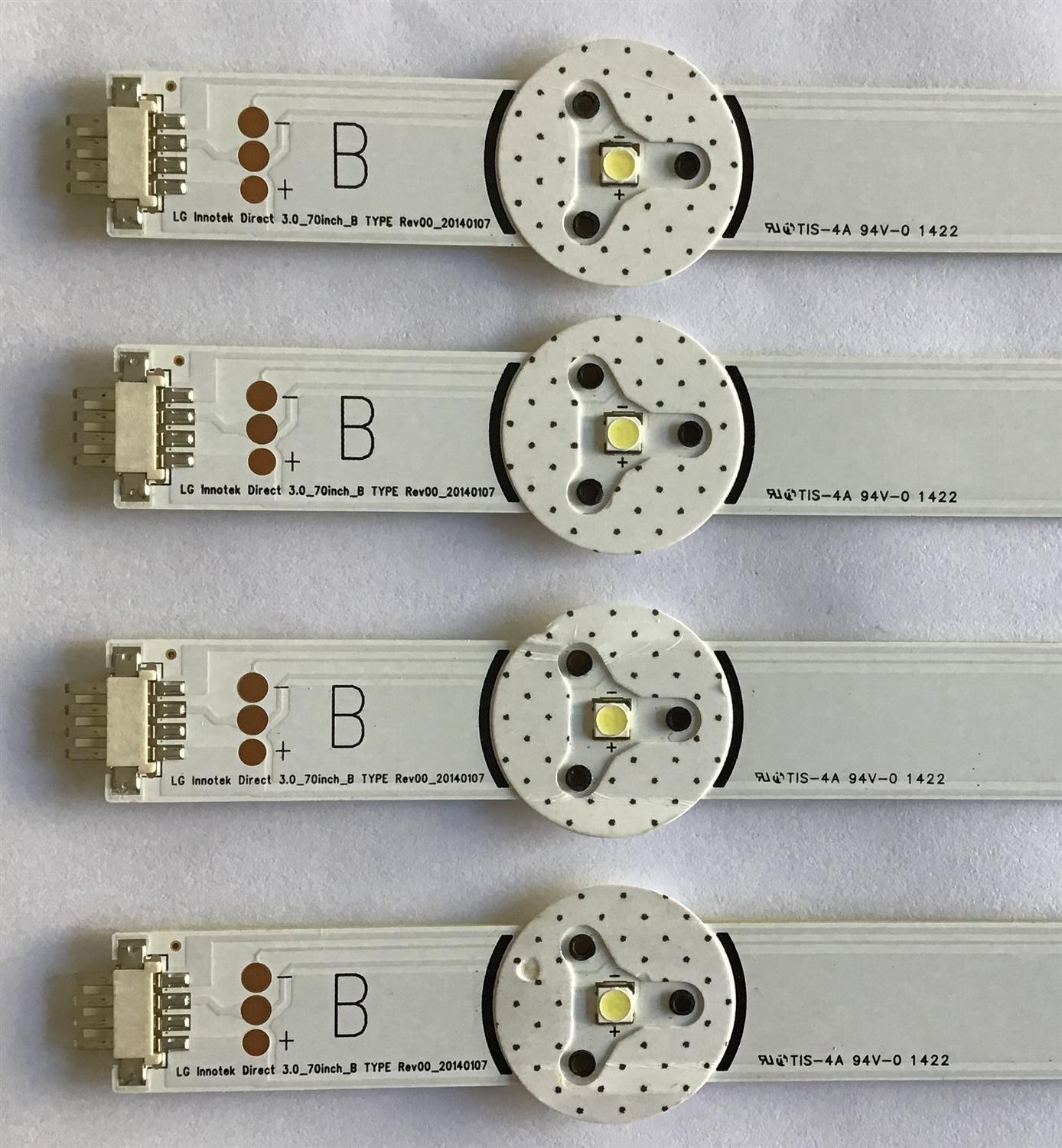 KIT DE LED'S PARA TV SHARP / LG INNOTEK DIRECT 3.0_70INCH_A / LG INNOTEK DIRECT 3.0_70INCH_B / LG INNOTEK DIRECT 3.0_70INCH_C / PANEL LK800D3GW10Z / MODELO LC-80LE632U / NOTA IMPORTANTE : KIT CUENTA ORIGINALMENTE 24 PIEZAS ((INCOMPLETO 23 PIEZAS))         - Imagen 5