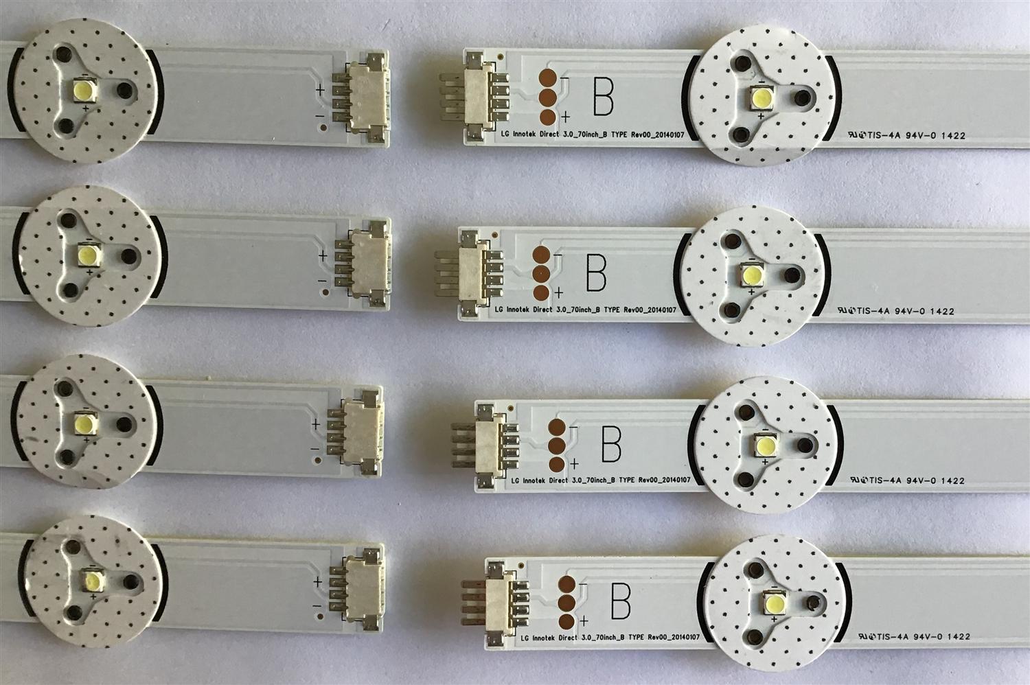 KIT DE LED'S PARA TV SHARP / LG INNOTEK DIRECT 3.0_70INCH_A / LG INNOTEK DIRECT 3.0_70INCH_B / LG INNOTEK DIRECT 3.0_70INCH_C / PANEL LK800D3GW10Z / MODELO LC-80LE632U / NOTA IMPORTANTE : KIT CUENTA ORIGINALMENTE 24 PIEZAS ((INCOMPLETO 23 PIEZAS))         - Imagen 4