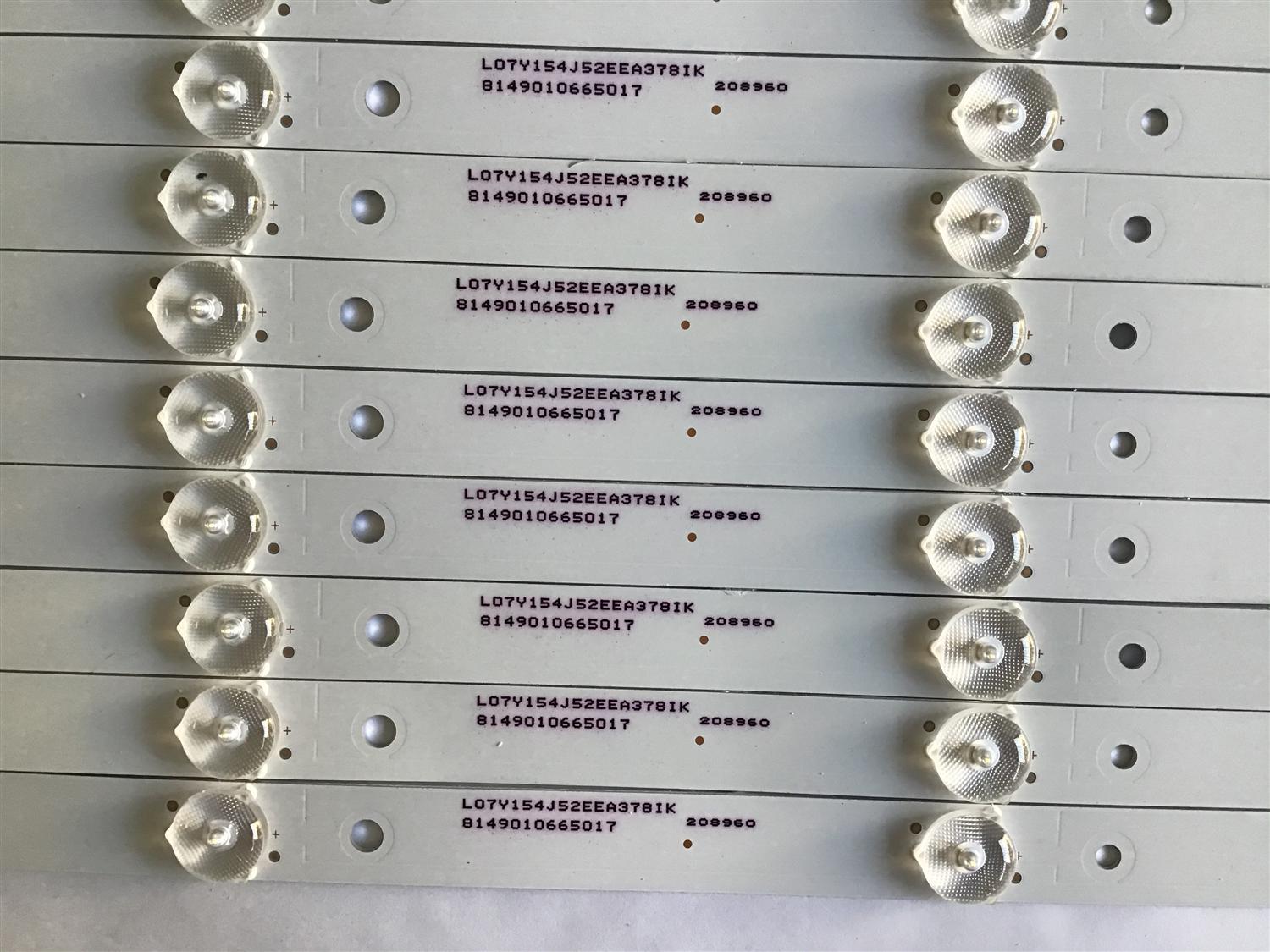 "KIT DE LED'S PARA TV HAIER  / CRH-K65K60030301206741-REV1.2 / 8149010665017 / MODELO 65UG2500 / NOTA IMPORTANTE : KIT CUENTA ORIGINALMENTE 10 PIEZAS ((INCOMPLETO 9 PIEZAS))	" - Imagen 3