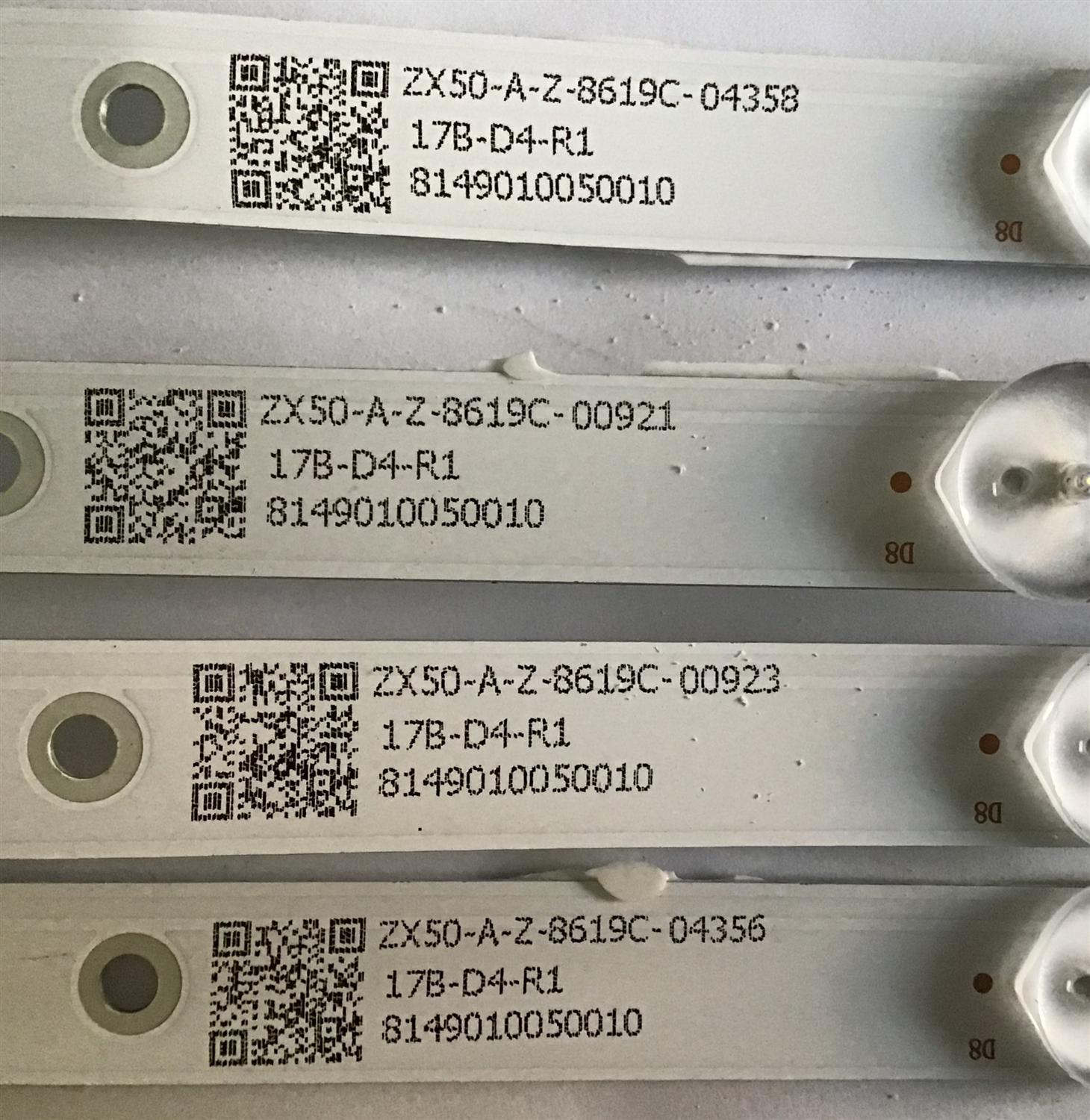 KIT DE LED'S PARA TV HAIER (4 PIEZAS) / ZX50-A-Z-8619C / 8149010050010 / 17B-D4-R1 / ZX50ZC332M09A0V0-T700 / PANEL CN500XB0313 / MODELO 50H2500A / 99 CM /  - Imagen 3