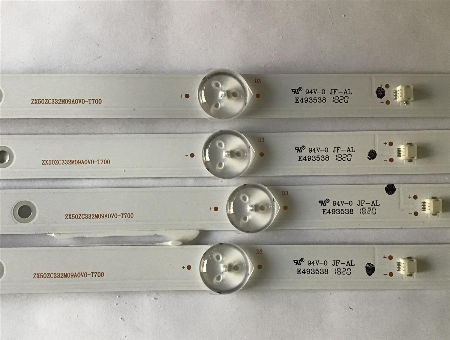 KIT DE LED'S PARA TV HAIER (4 PIEZAS) / ZX50-A-Z-8619C / 8149010050010 / 17B-D4-R1 / ZX50ZC332M09A0V0-T700 / PANEL CN500XB0313 / MODELO 50H2500A / 99 CM /  - Imagen 2