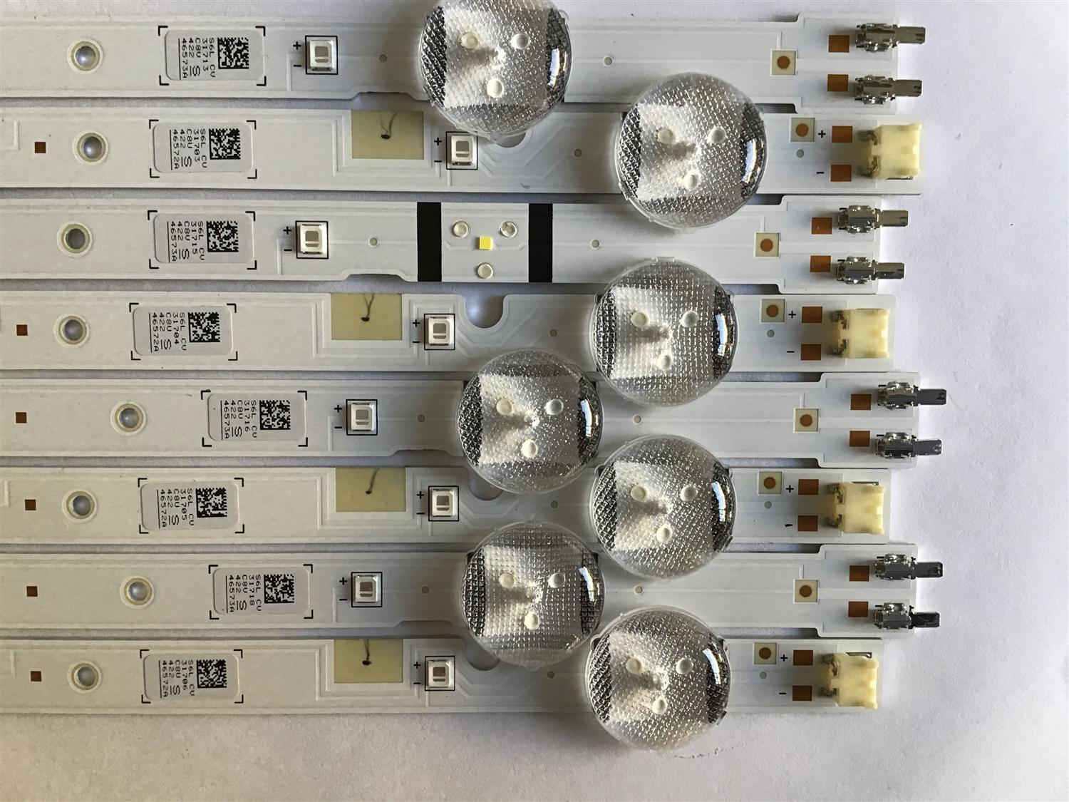 KIT DE LEDS PARA TV SAMSUNG (8 PIEZAS) / BN96-46572A / BN96-46573A / 46572A / 46573A /LM41-00626A / PANEL CY-JN049BGLV4M / MODELO HG49NJ477MFXZA / MAS MODELOS EN DESCRIPCION - Imagen 2