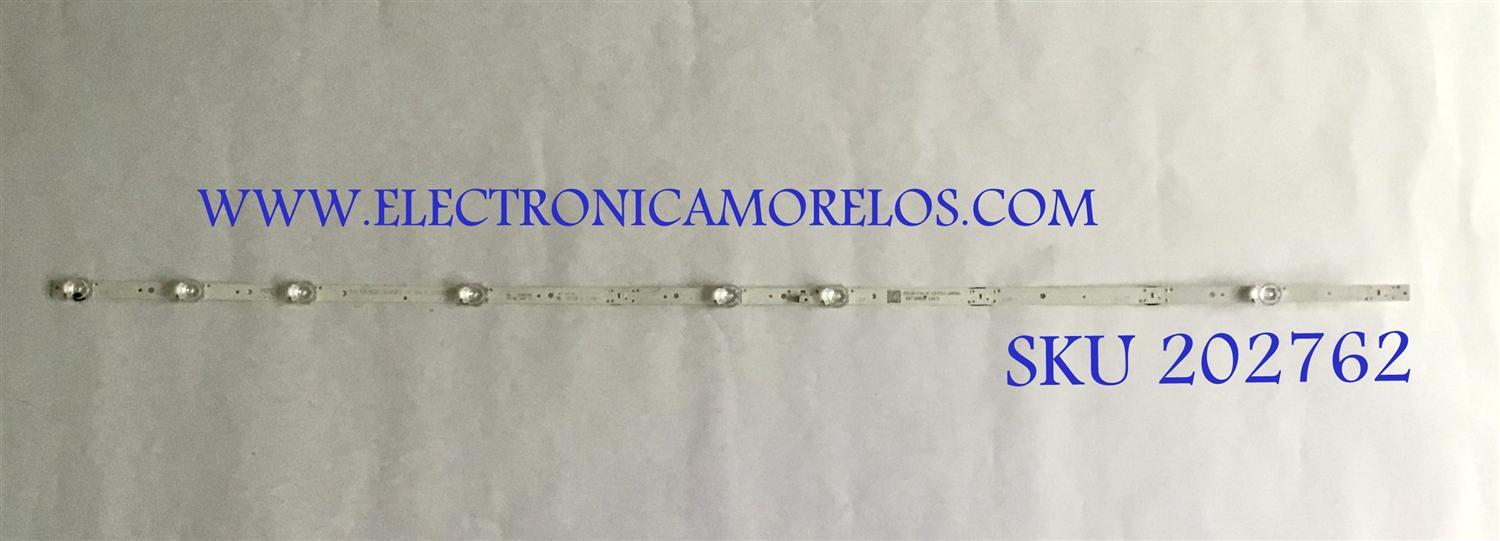 "LED PARA TV TCL / GIC43LB32_3030F2.1D / GIC43LB32_3030F2.1D_V0.9_20180704 / 4C-LB4311 / PANEL LVU430NDEL / MODELO 43S423LDAA / NOTA IMPORTANTE : KIT CUENTA ORIGINALMENTE 2 PIEZAS ((INCOMPLETO 1 PIEZA))	"