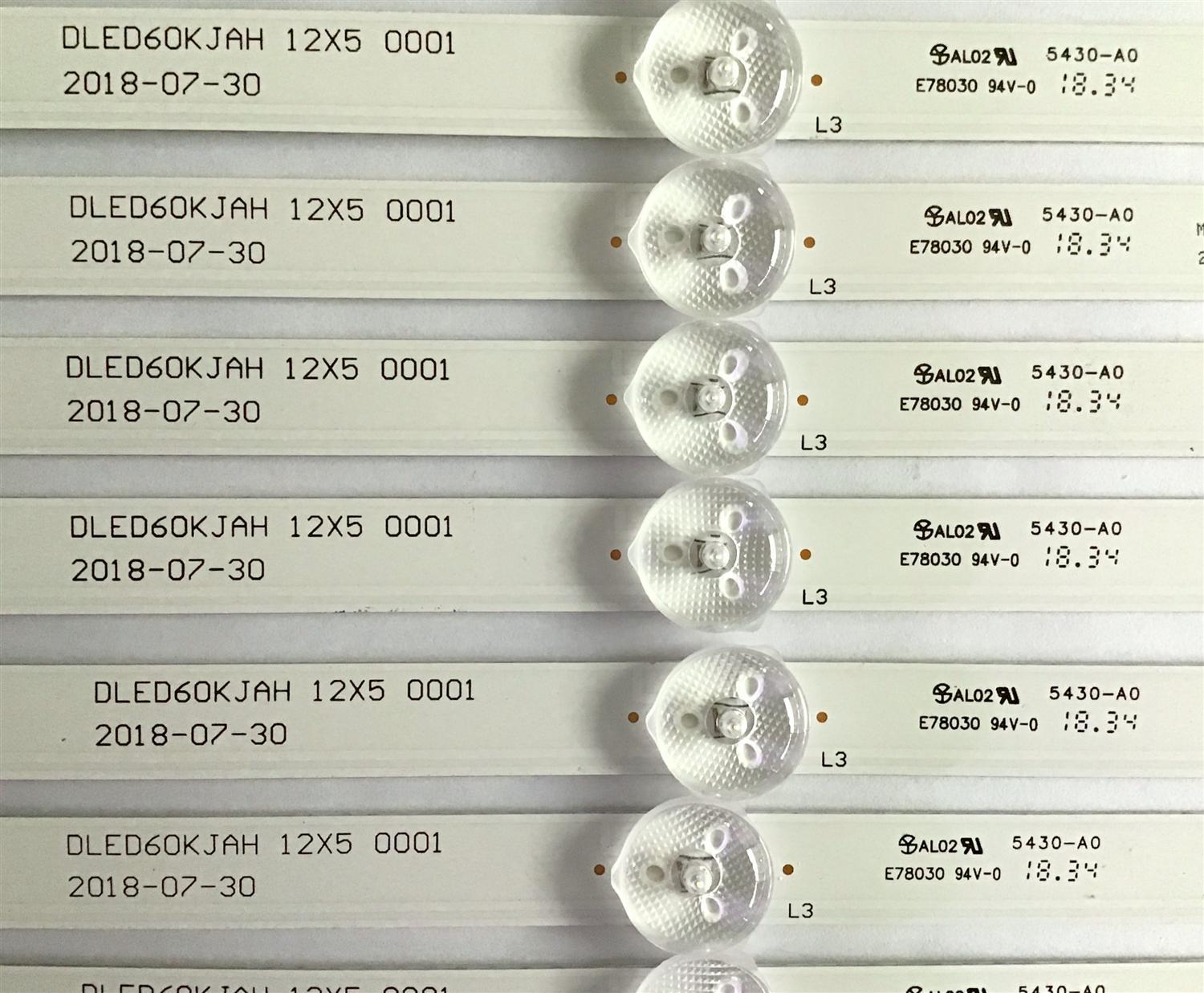KIT DE LED'S PARA TV SEIKI (12 PIEZAS) / DLED60KJAH / 21006728 / MODELO SC-60UK850N - Imagen 2