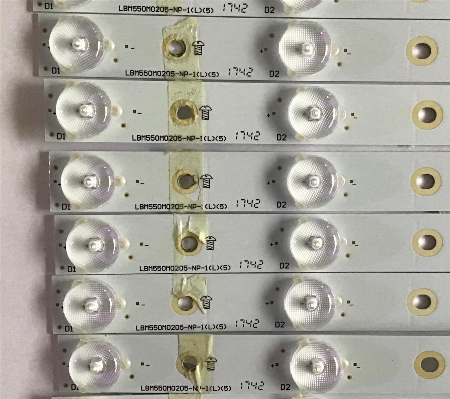 KIT DE LED'S PARA TV (28 PIEZAS) VIZIO / LBM550M0205-NP-1(L) / LBM550M0205-NQ-1(R) / PANEL TPT550V2-EQLSKA.G REV:55D / MODELO P55-E1 LTM7WMNT - Imagen 4
