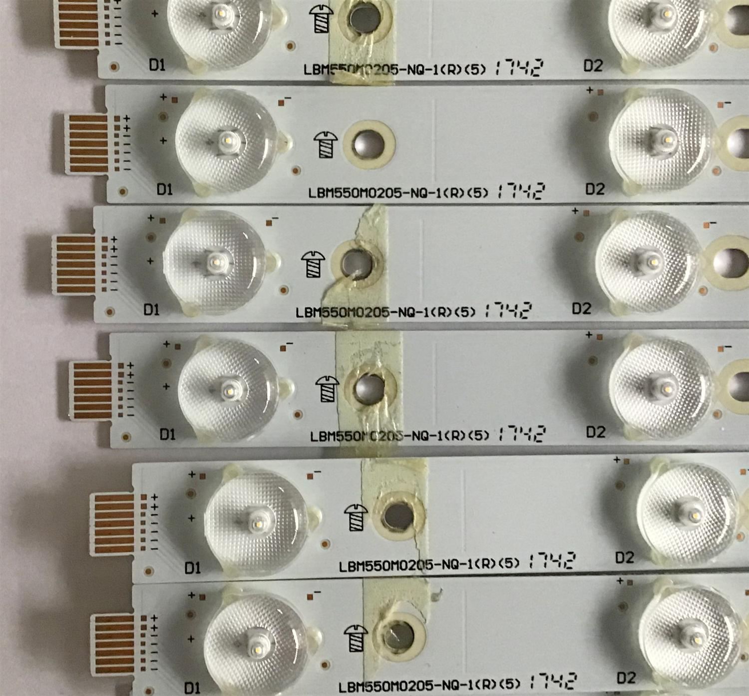 KIT DE LED'S PARA TV (28 PIEZAS) VIZIO / LBM550M0205-NP-1(L) / LBM550M0205-NQ-1(R) / PANEL TPT550V2-EQLSKA.G REV:55D / MODELO P55-E1 LTM7WMNT - Imagen 2