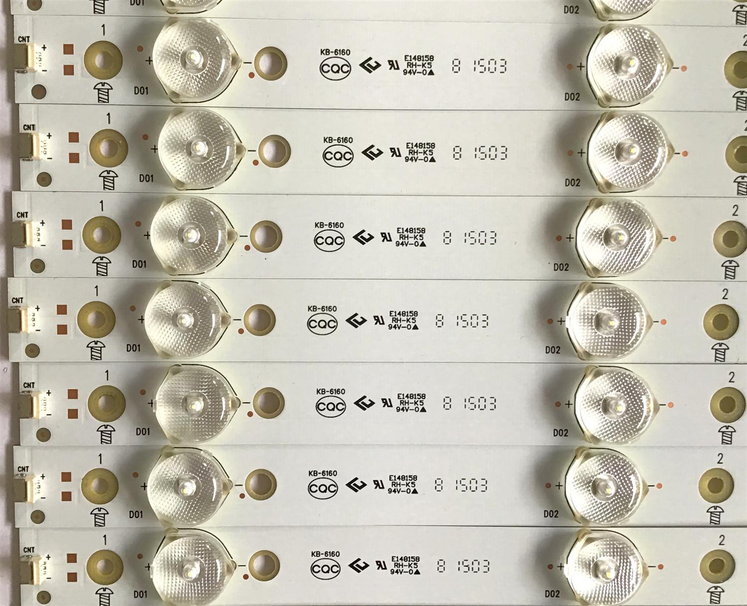 KIT DE LED'S PARA TV (12 PIEZAS) / VIZIO / 71B50083L01000004R / PANEL TPT500J1-HVN04 REV:S17TH / MODELOS E50-C1 LTC6SKAR / E50-C1 LTMWSKAR - Imagen 2
