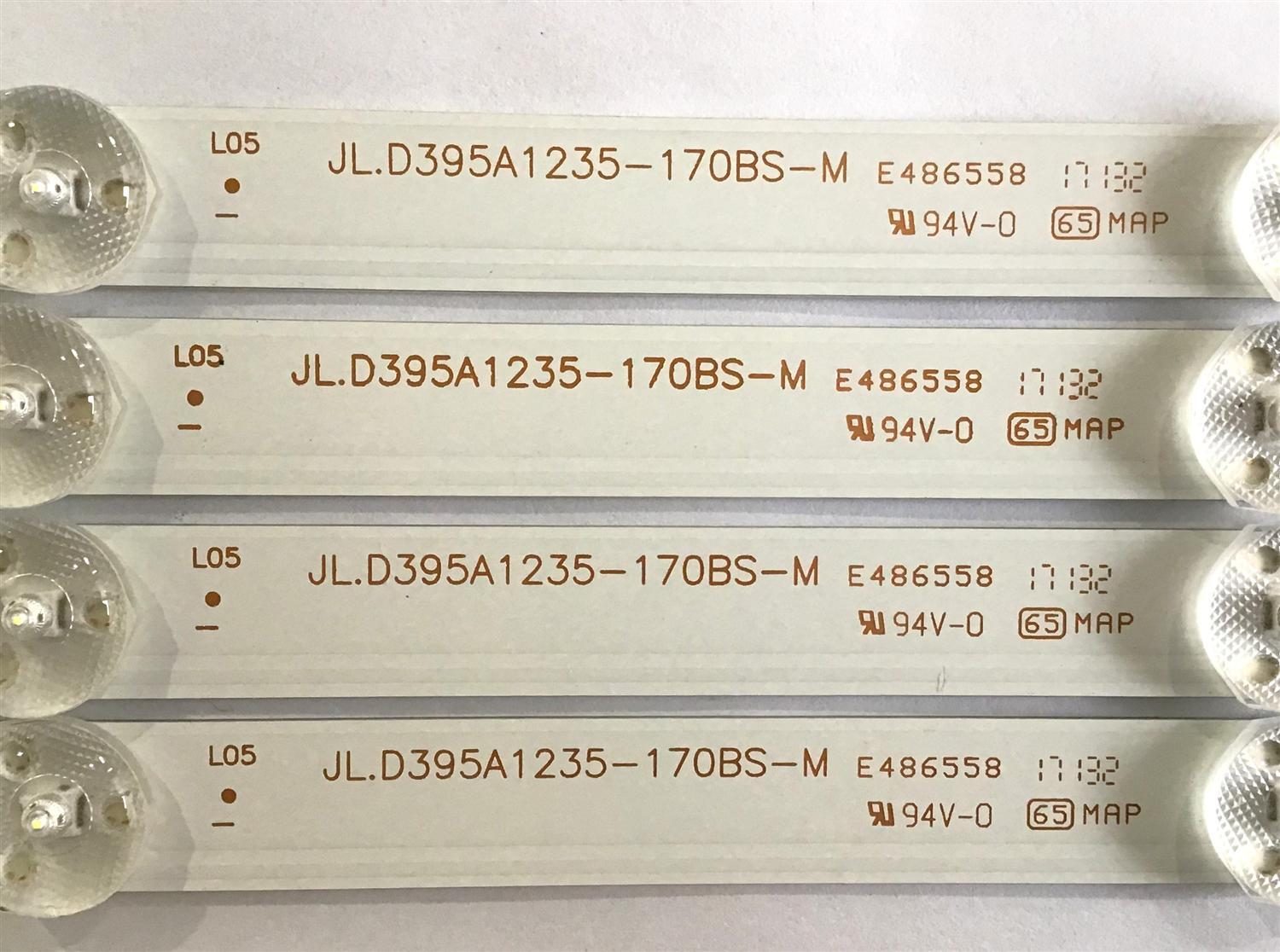 KIT DE LED'S PARA TV POLAROID (4 PIEZAS) / 203-011-0028H / JL.D395A1235-170BS-M / PANEL V400HJ6-PE1 REV.C3 / MODELO 40GSR3000FC - Imagen 3